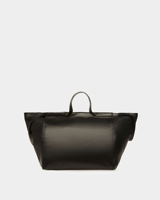 Billboard Leather Tote In Black
