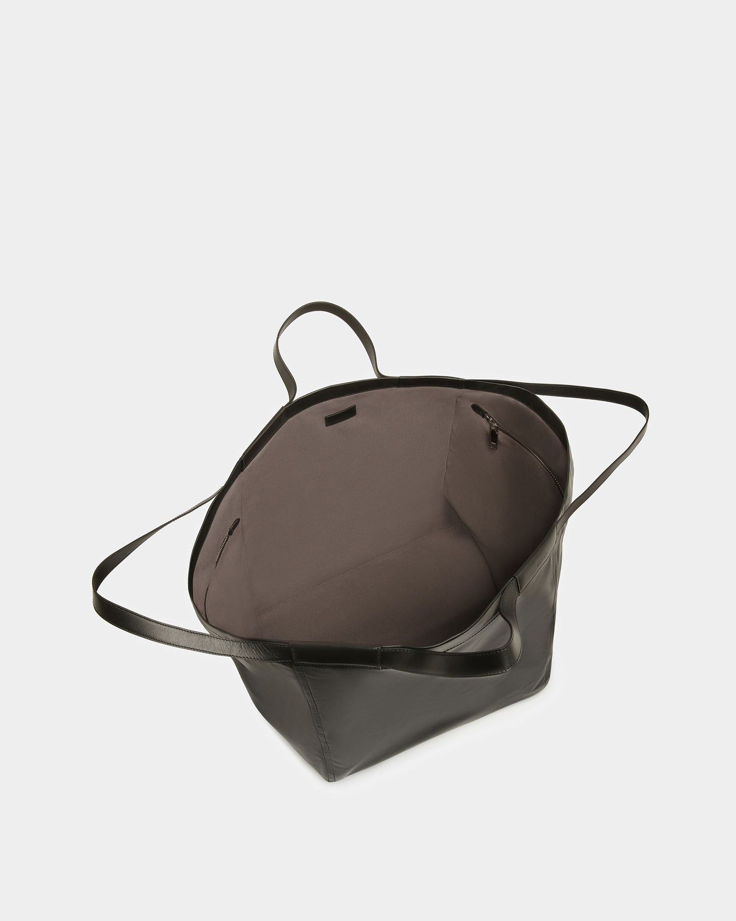 Billboard Leather Tote In Black