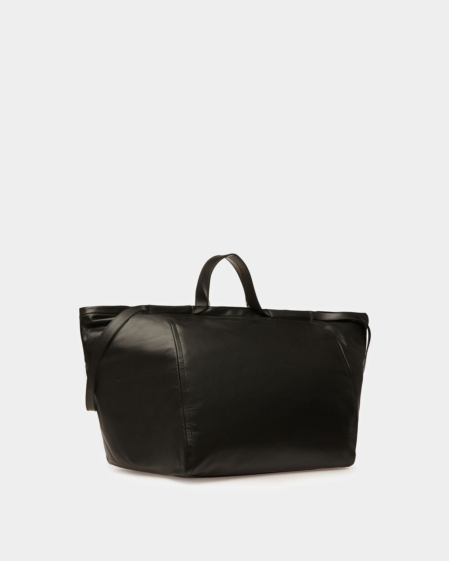 Billboard Leather Tote In Black