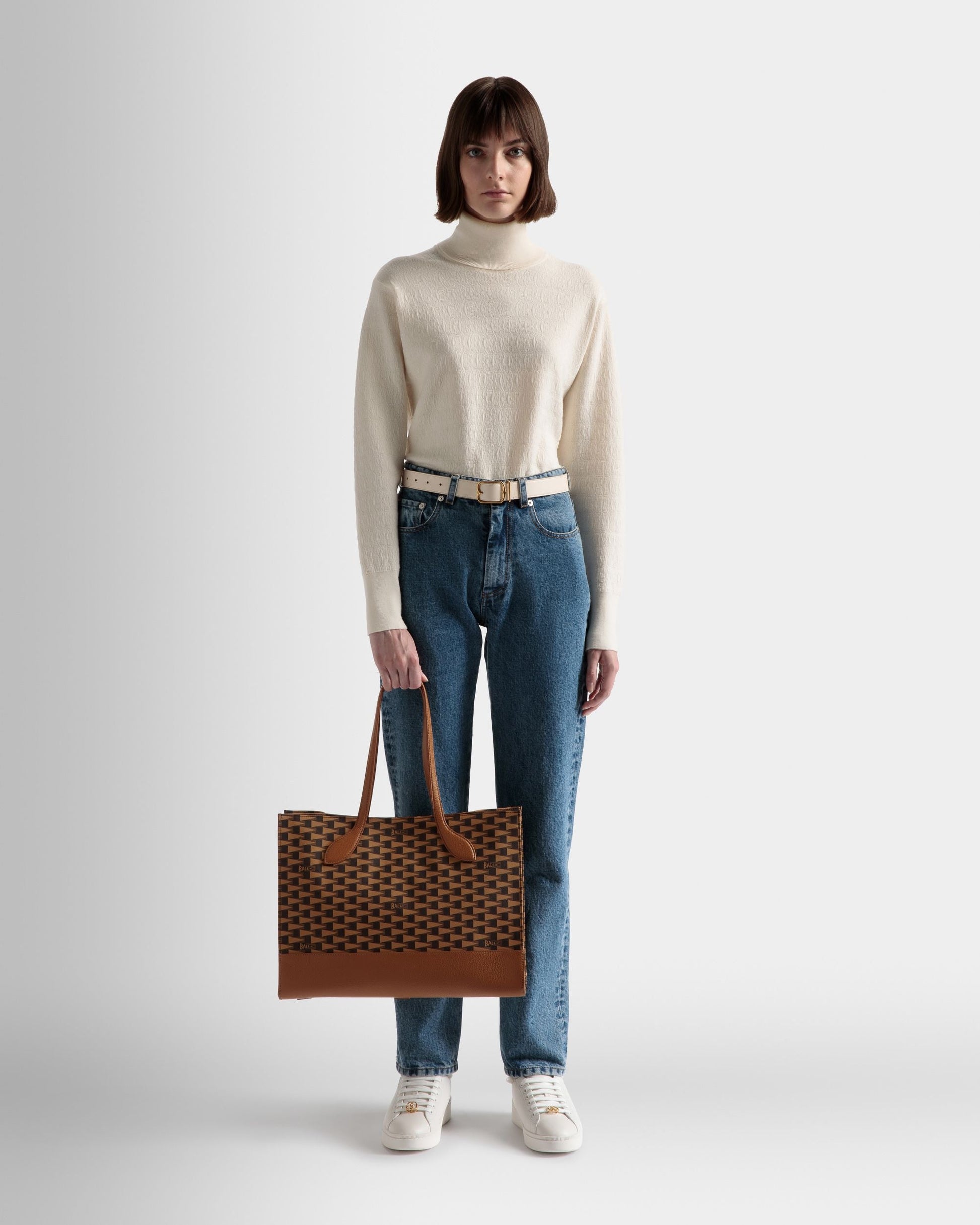 Keep On | Women's Tote Bag | Desert TPU | Bally | On Model Front