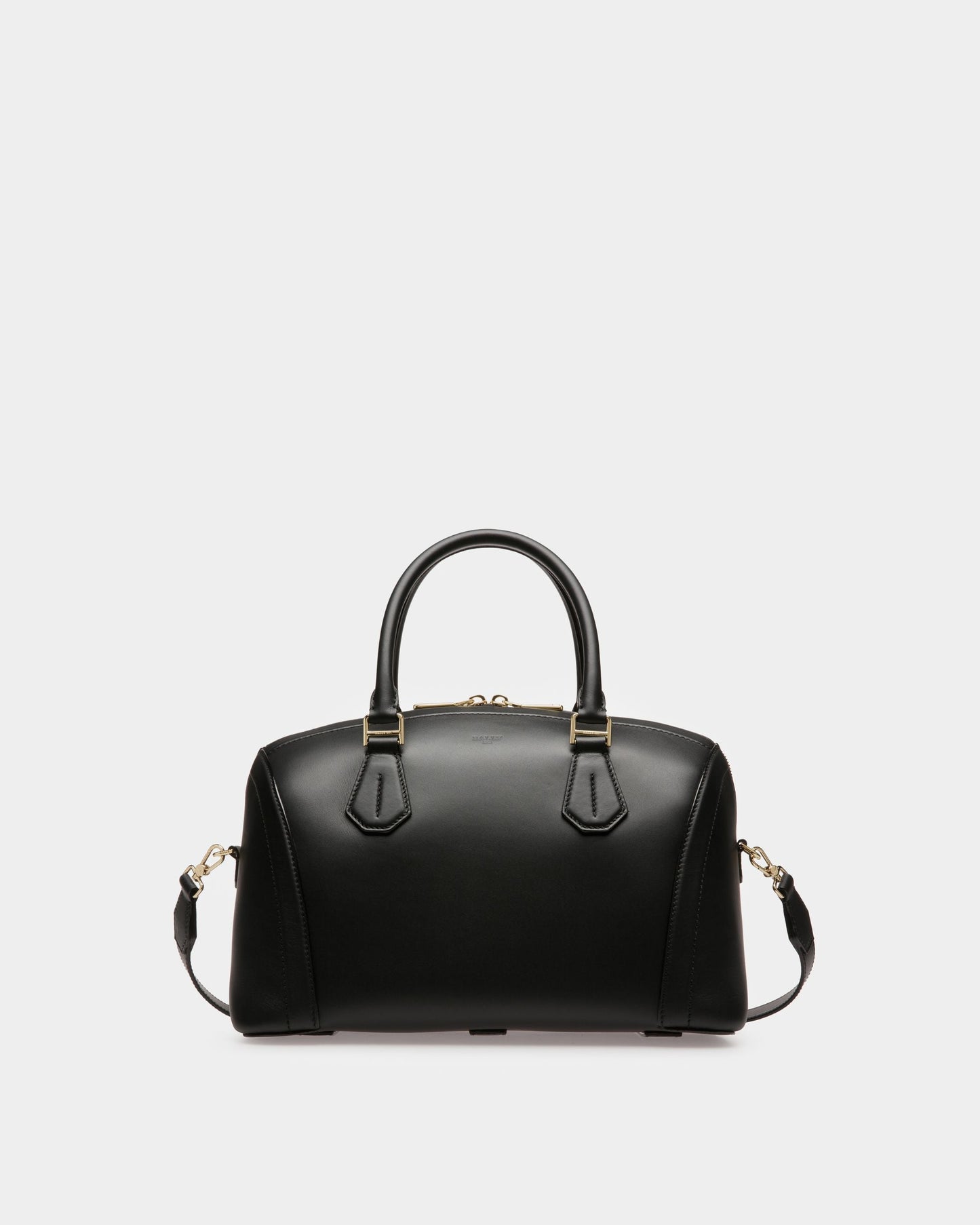 Saffi Leather Top Handle Bag In Black