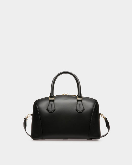 Saffi Leather Top Handle Bag In Black