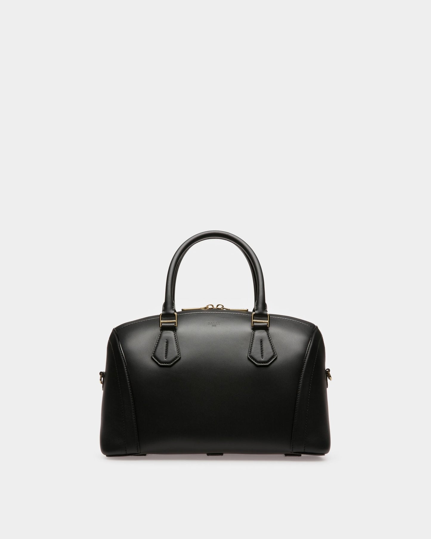 Saffi Leather Top Handle Bag In Black
