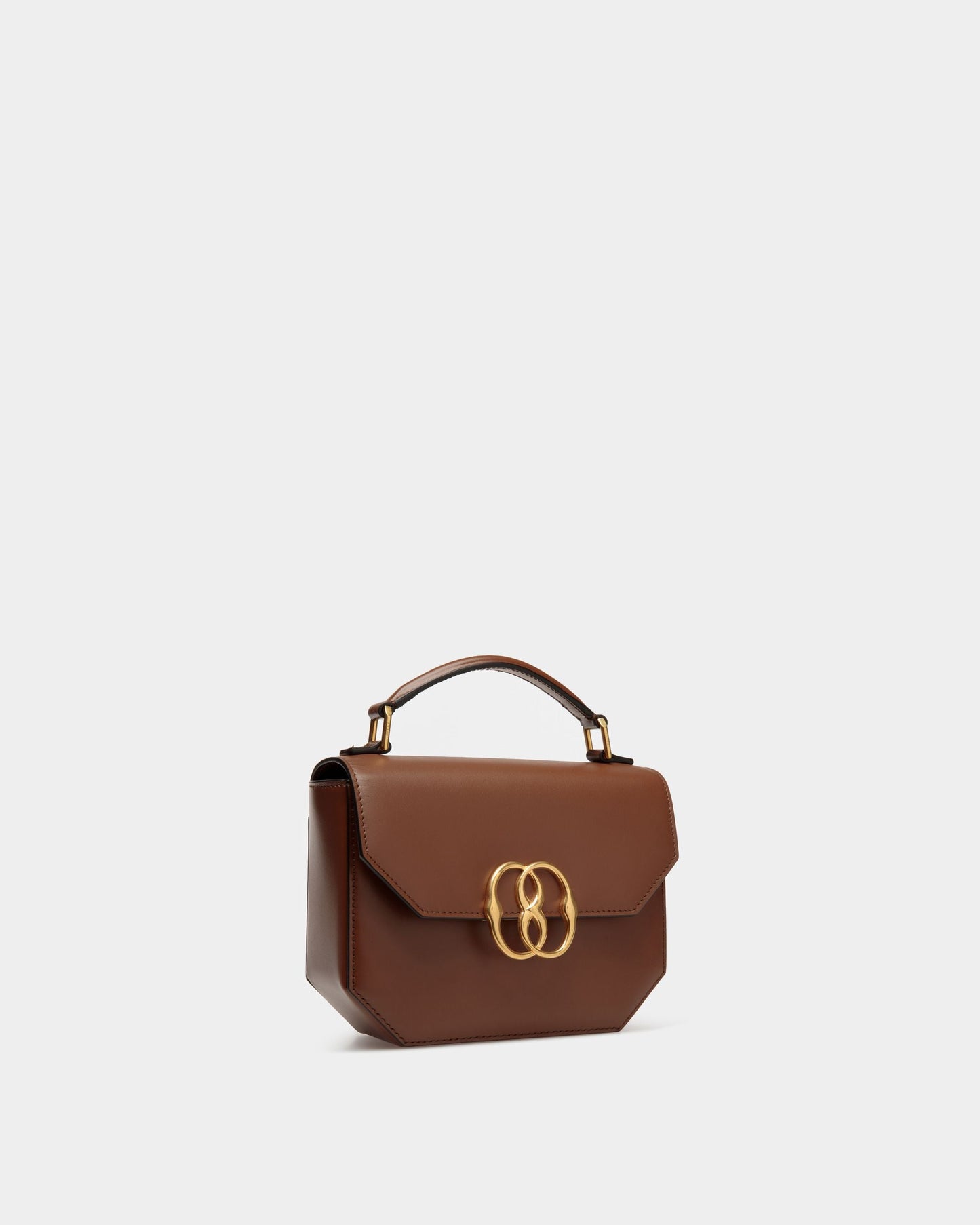 Emblem Minibag In Brown Leather