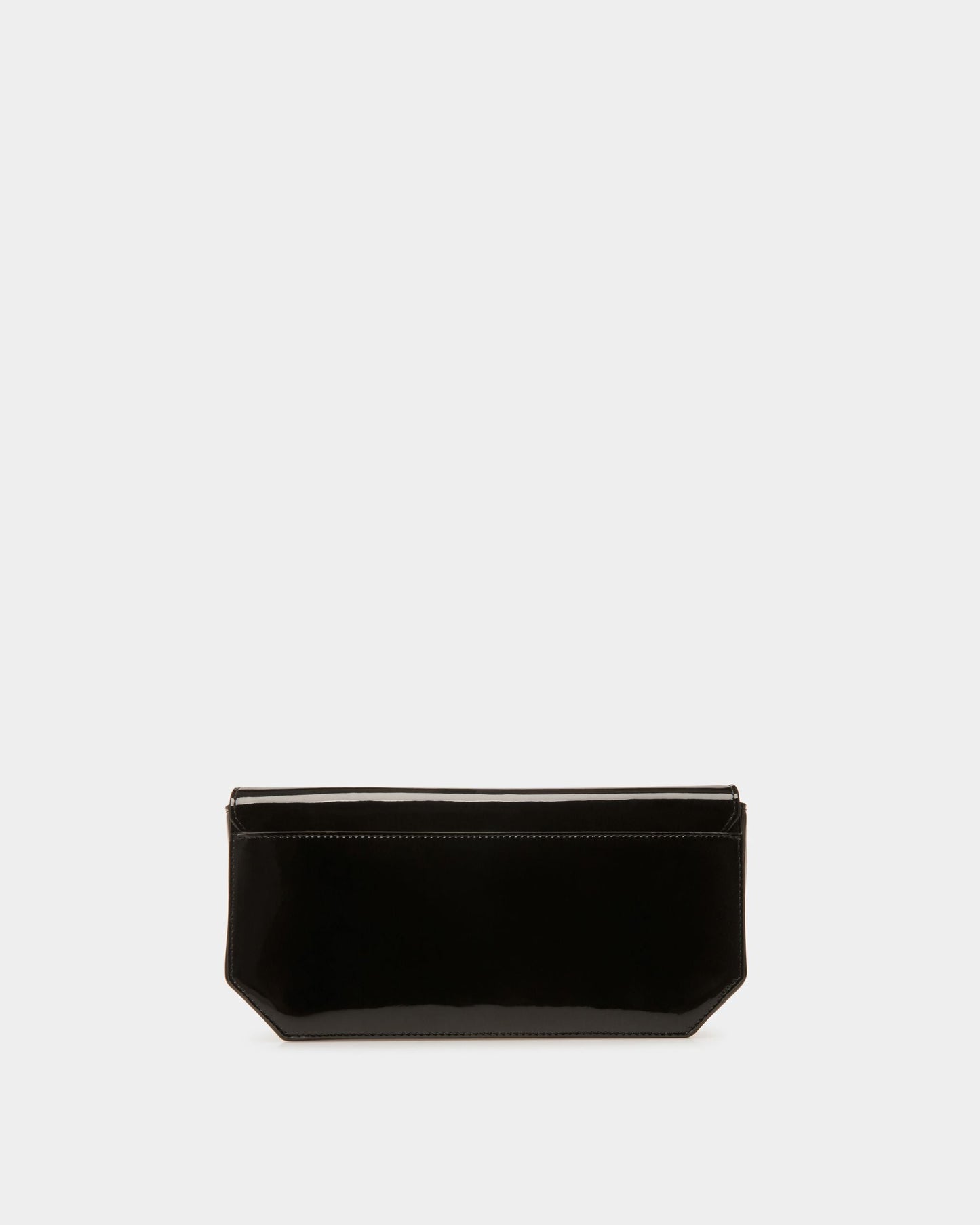 Emblem Folio | Women's Shoulder Bag | Black Leather | Bally | Still Life Back