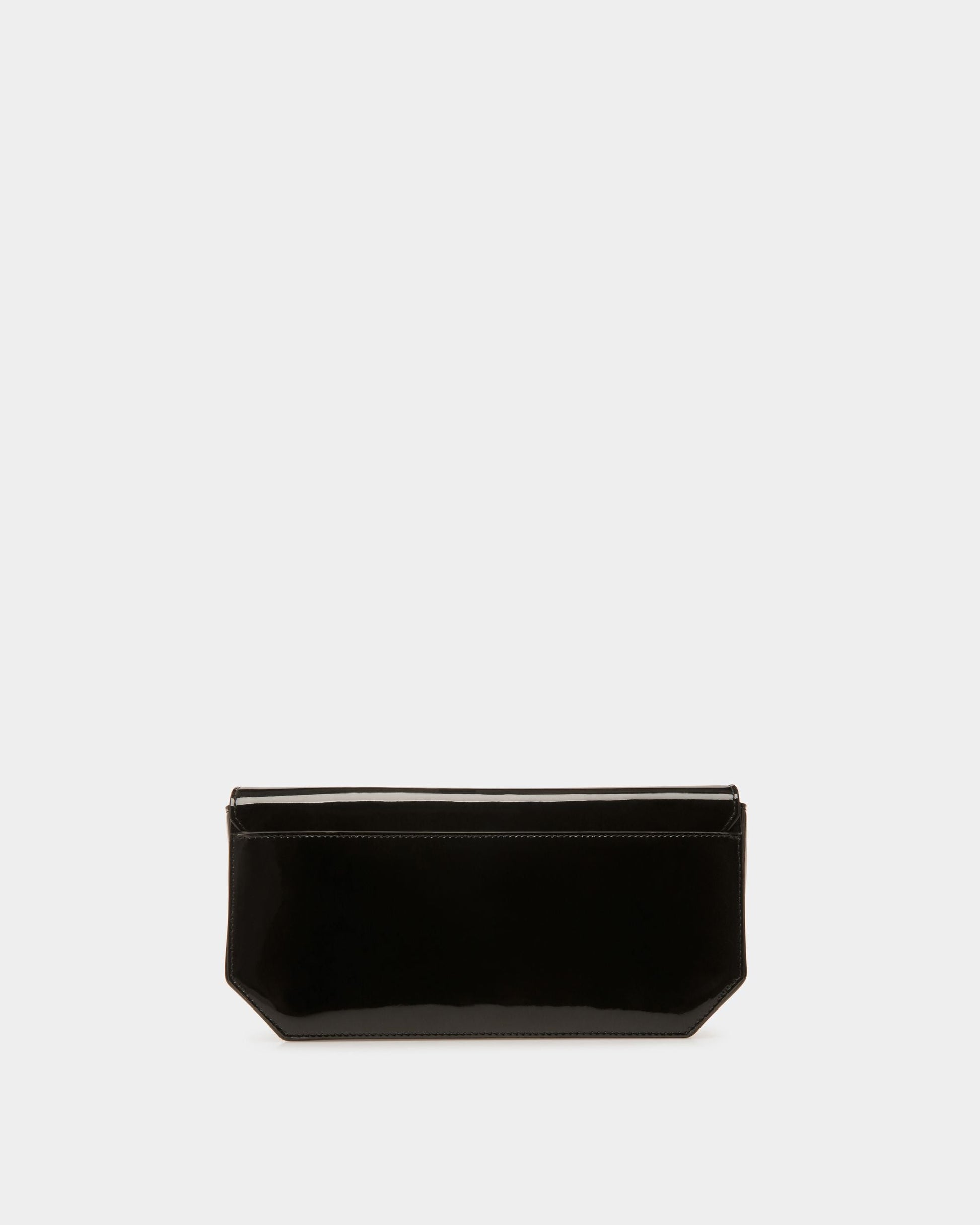 Emblem Folio | Women's Shoulder Bag | Black Leather | Bally | Still Life Back