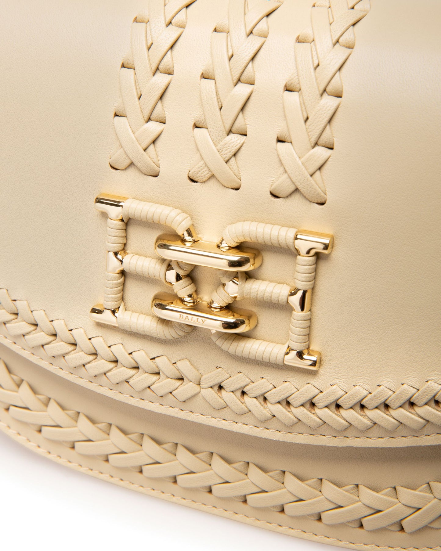 Baily Leather Minibag In Light Beige