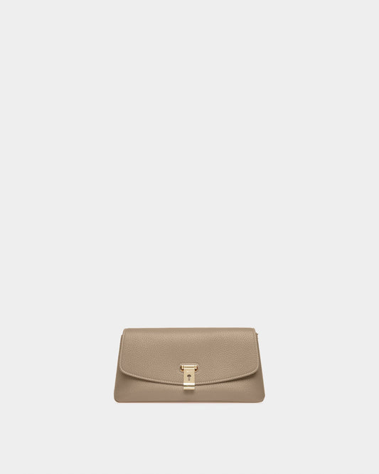 Leena Leather Minibag In Taupe