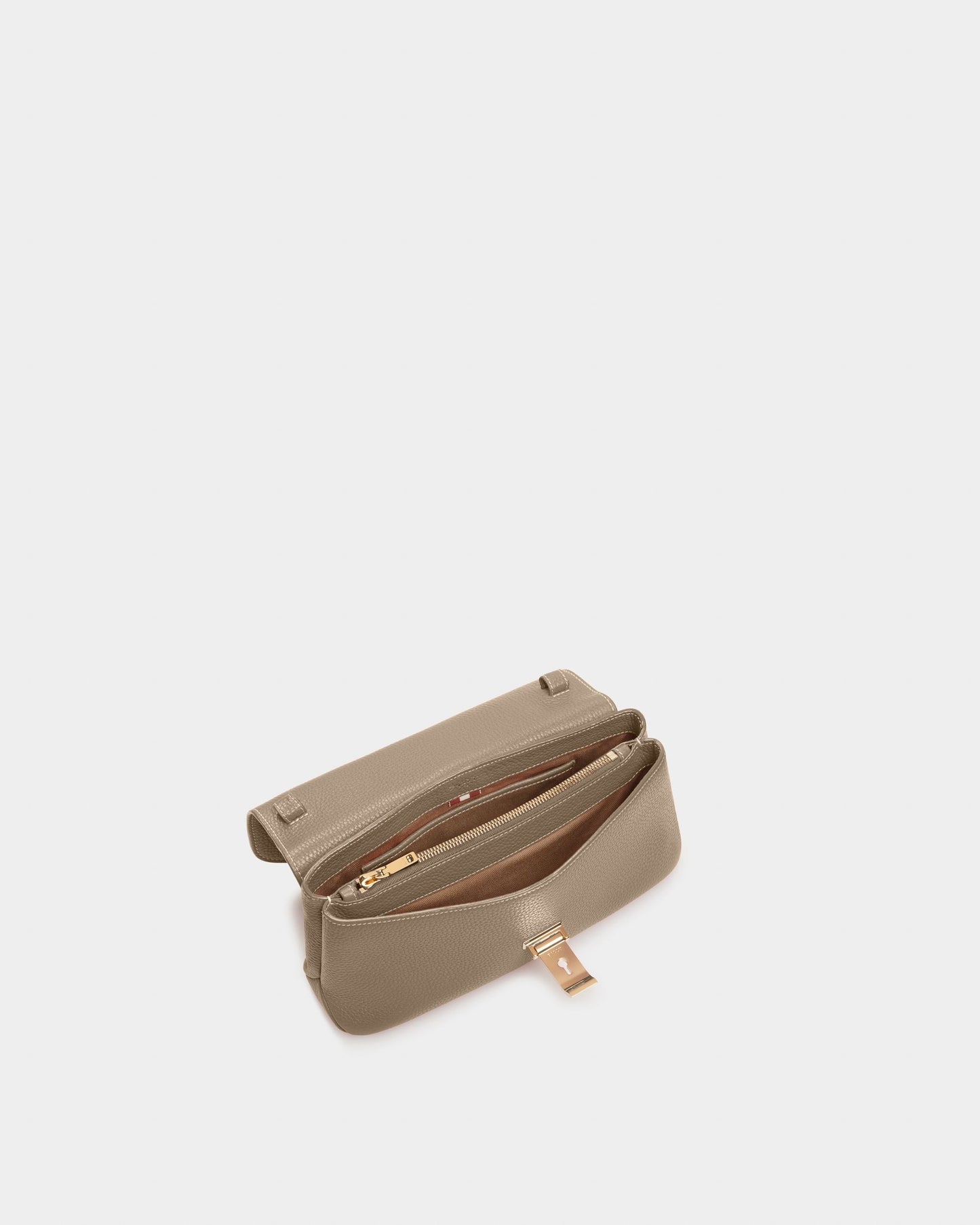 Leena Leather Minibag In Taupe
