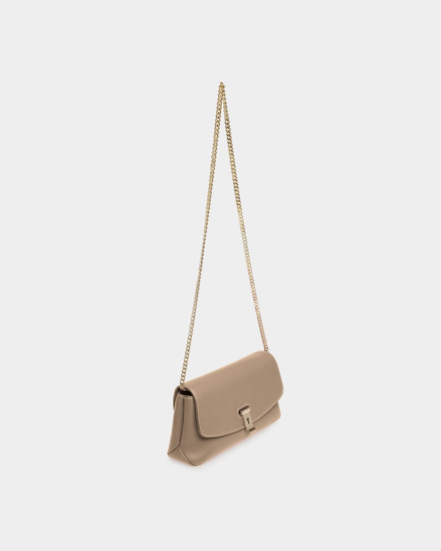 Leena Leather Minibag In Taupe