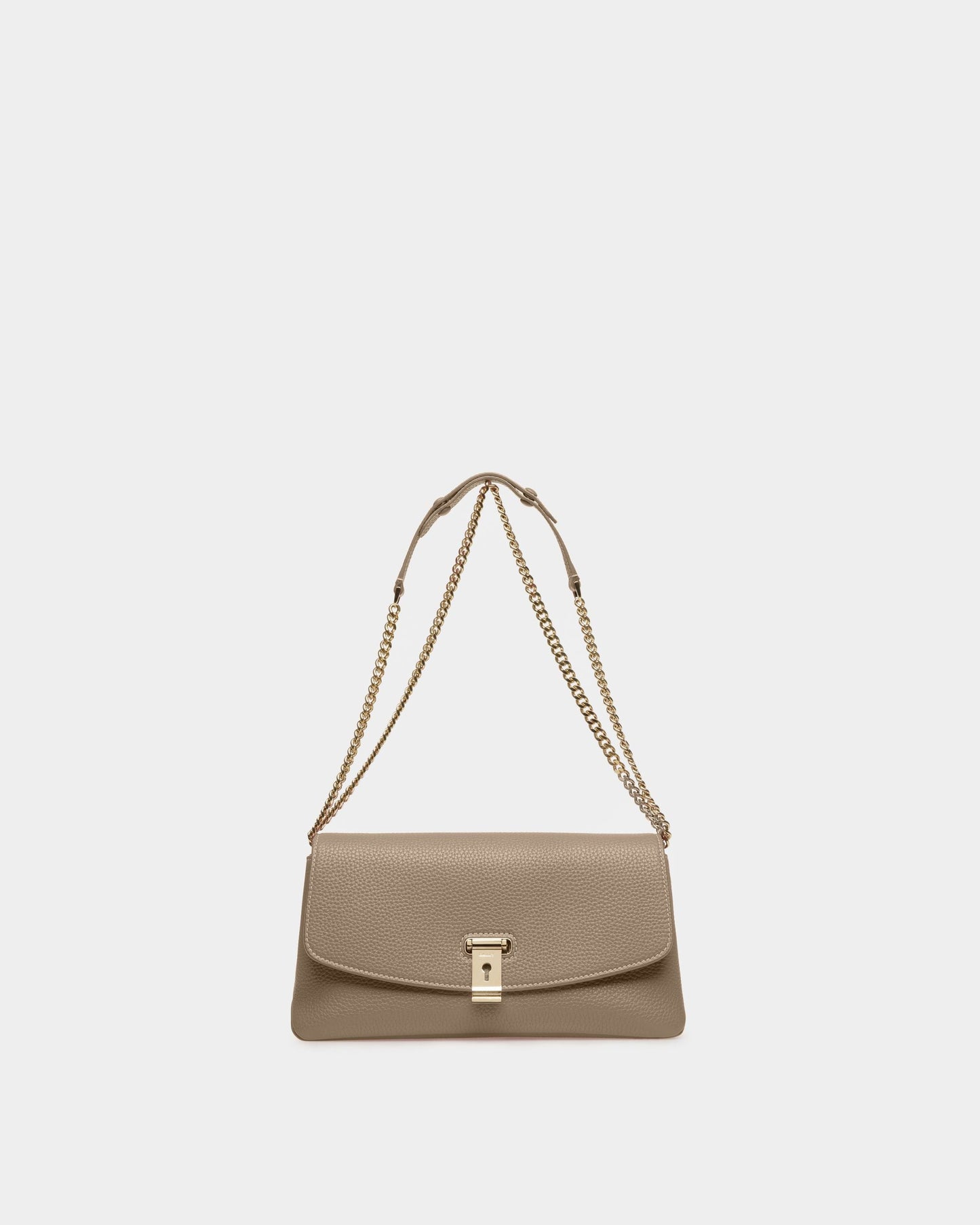 Leena Leather Minibag In Taupe