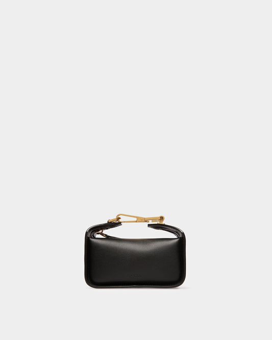 B-Hook XS Leather Minibag In Black