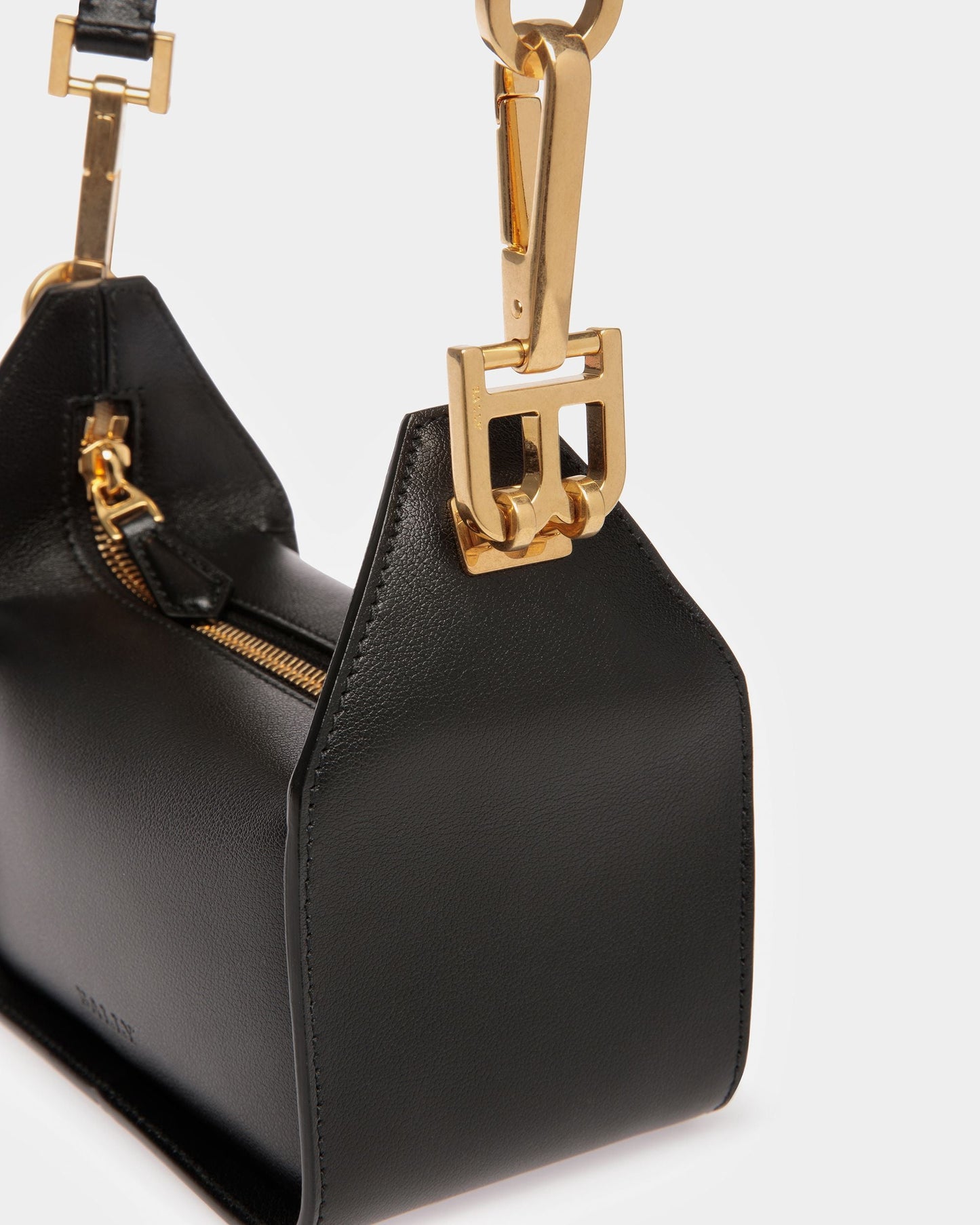 B-Hook XS Leather Minibag In Black