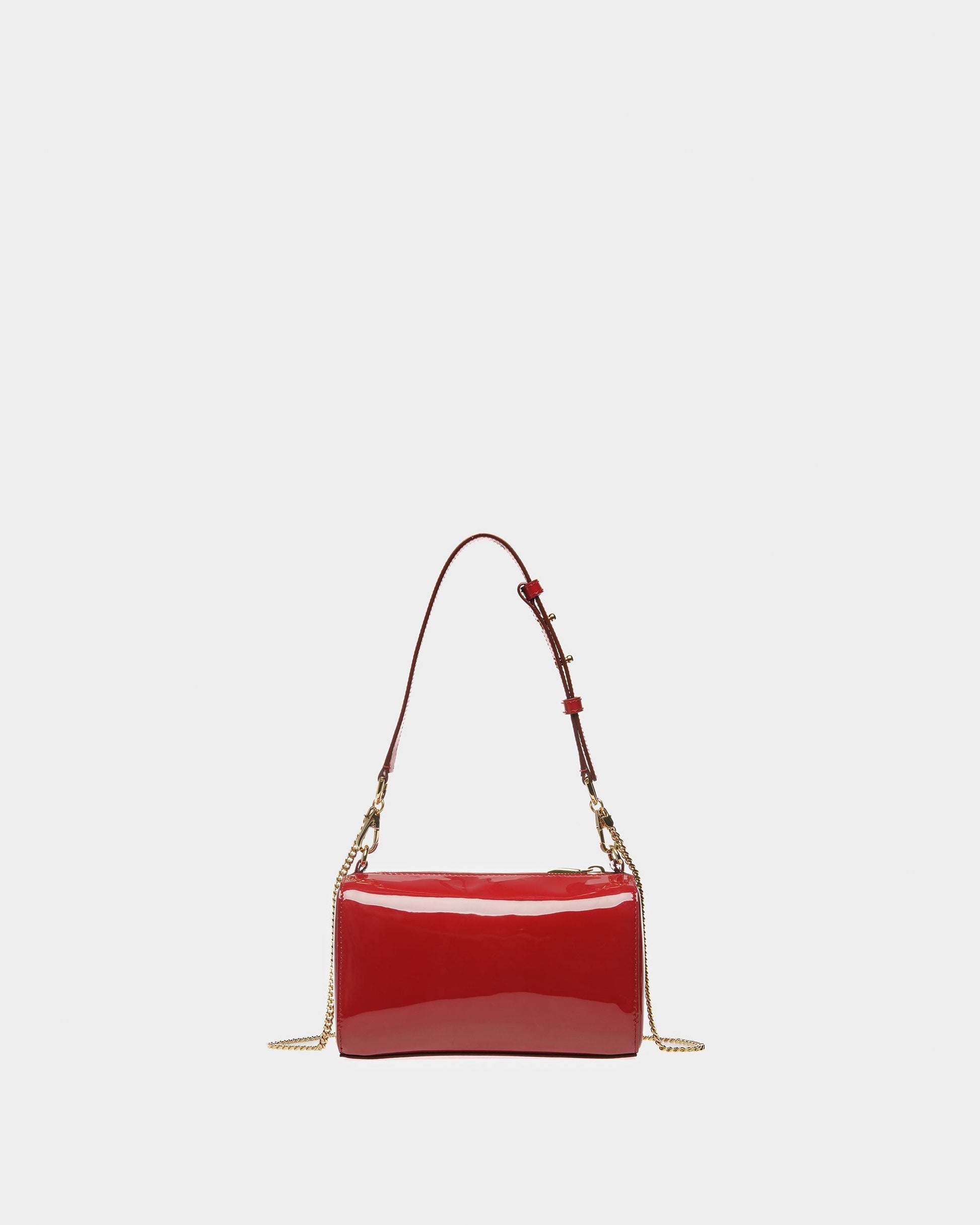 Emblem Rox Minibag | Women's Minibag | Deep Ruby Leather | Bally | Still Life Back