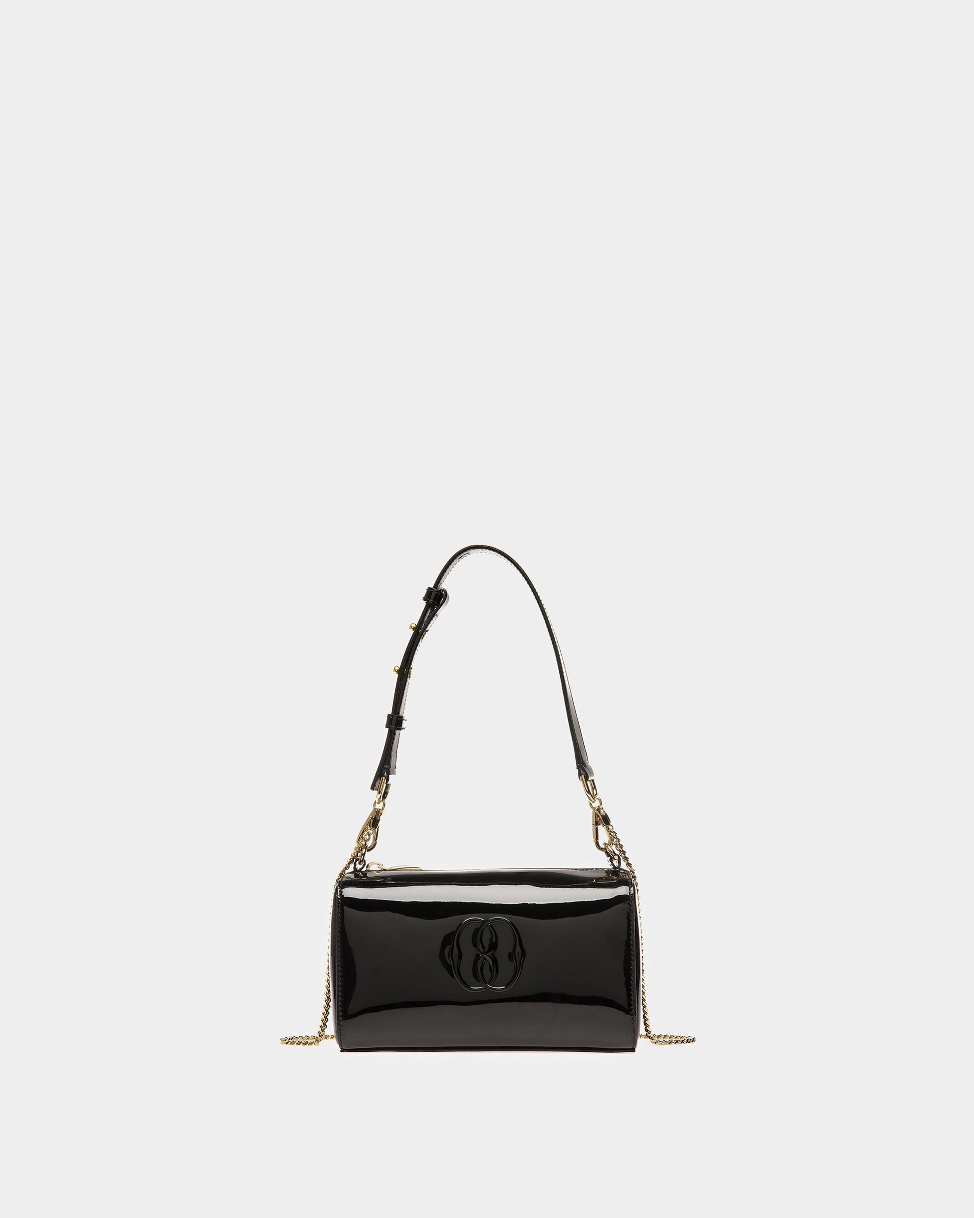 Emblem Rox Minibag | Women's Minibag | Black Leather | Bally | Still Life Front