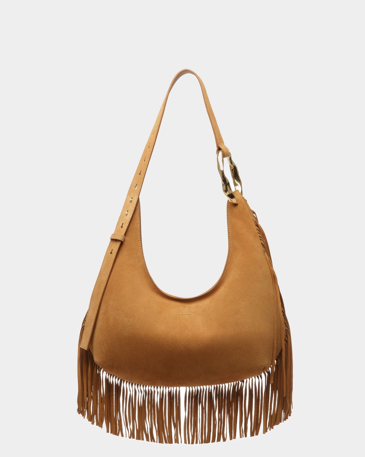 Baroque Ring | Women's Shoulder Bag | Desert Leather | Bally | Still Life Front