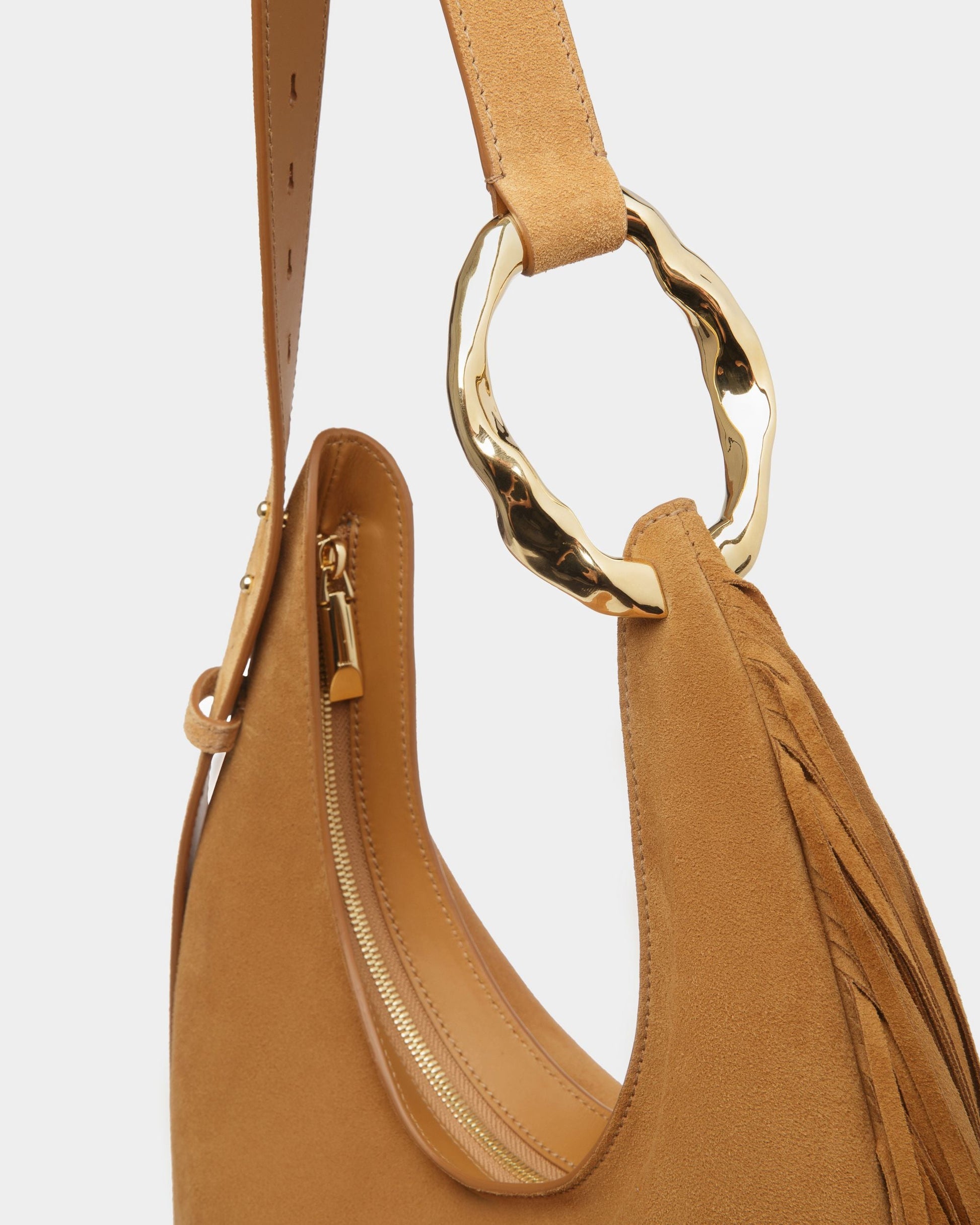 Baroque Ring | Women's Shoulder Bag | Desert Leather | Bally | Still Life Detail