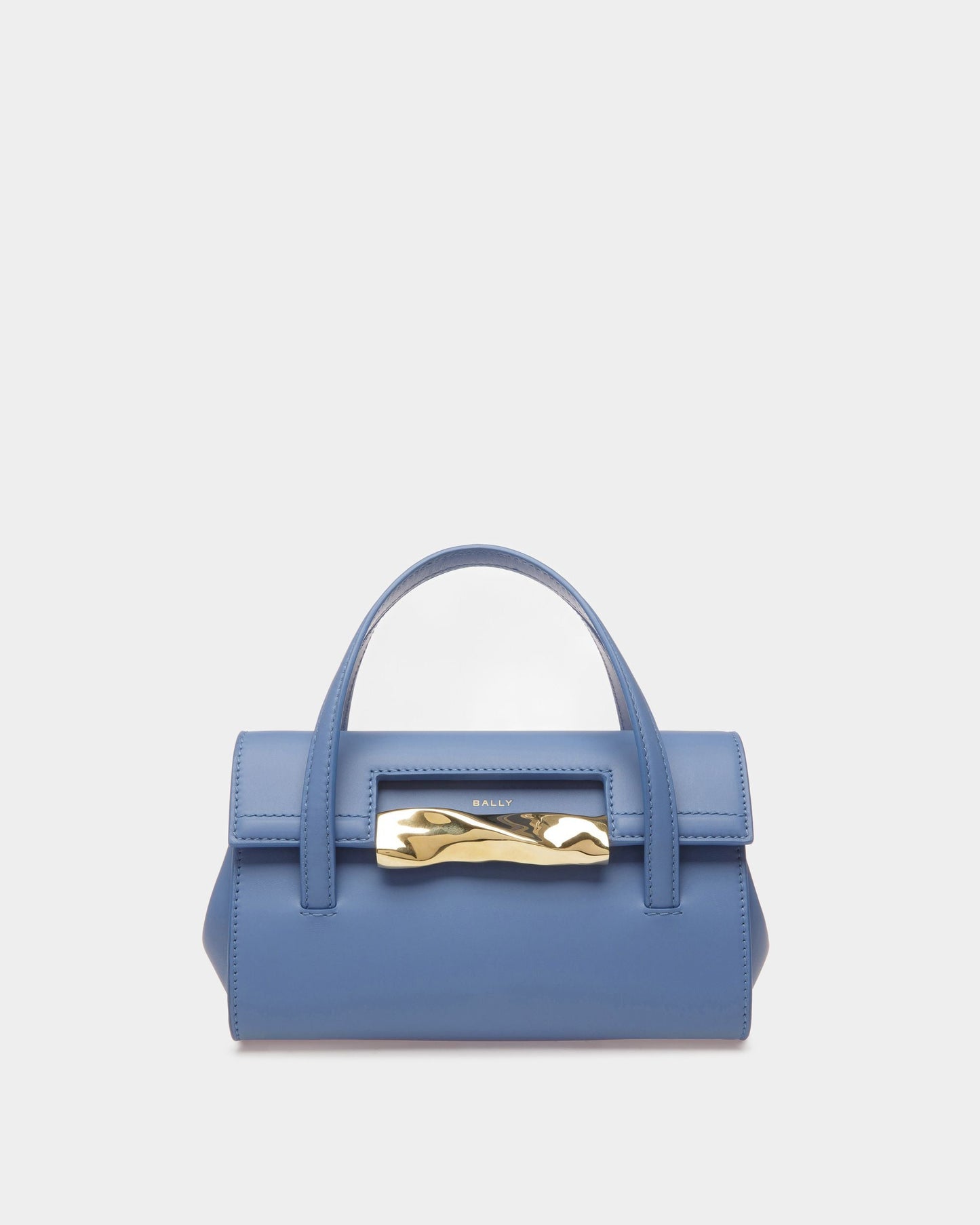 Baroque Minibag In Blue Kiss Leather