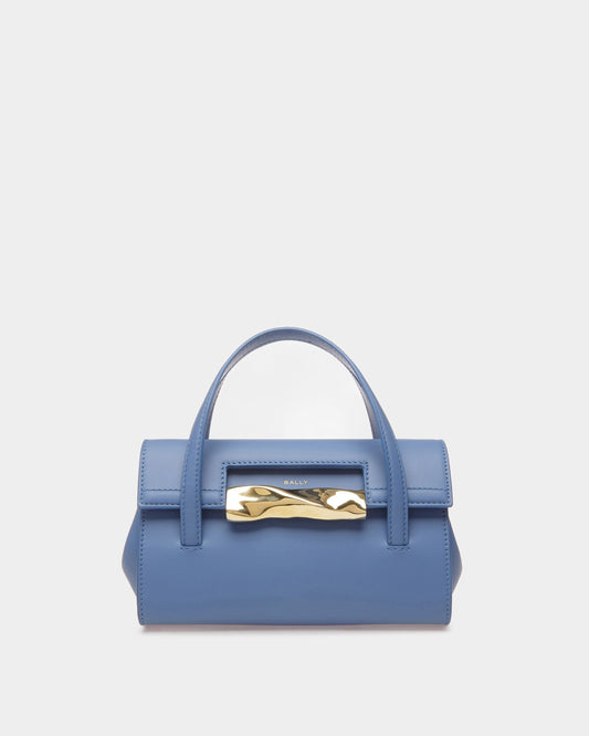 Baroque Minibag In Blue Kiss Leather
