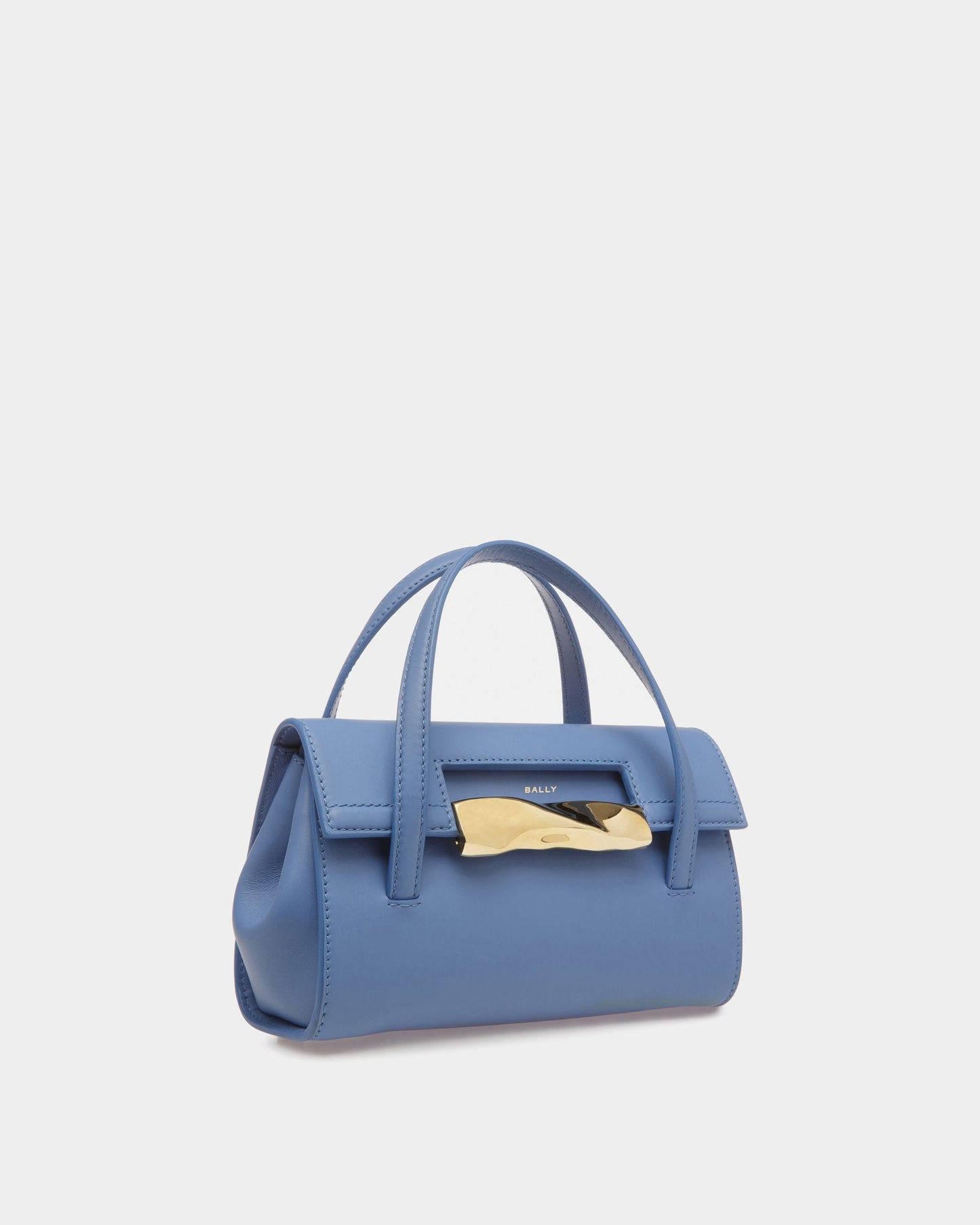Baroque Minibag In Blue Kiss Leather