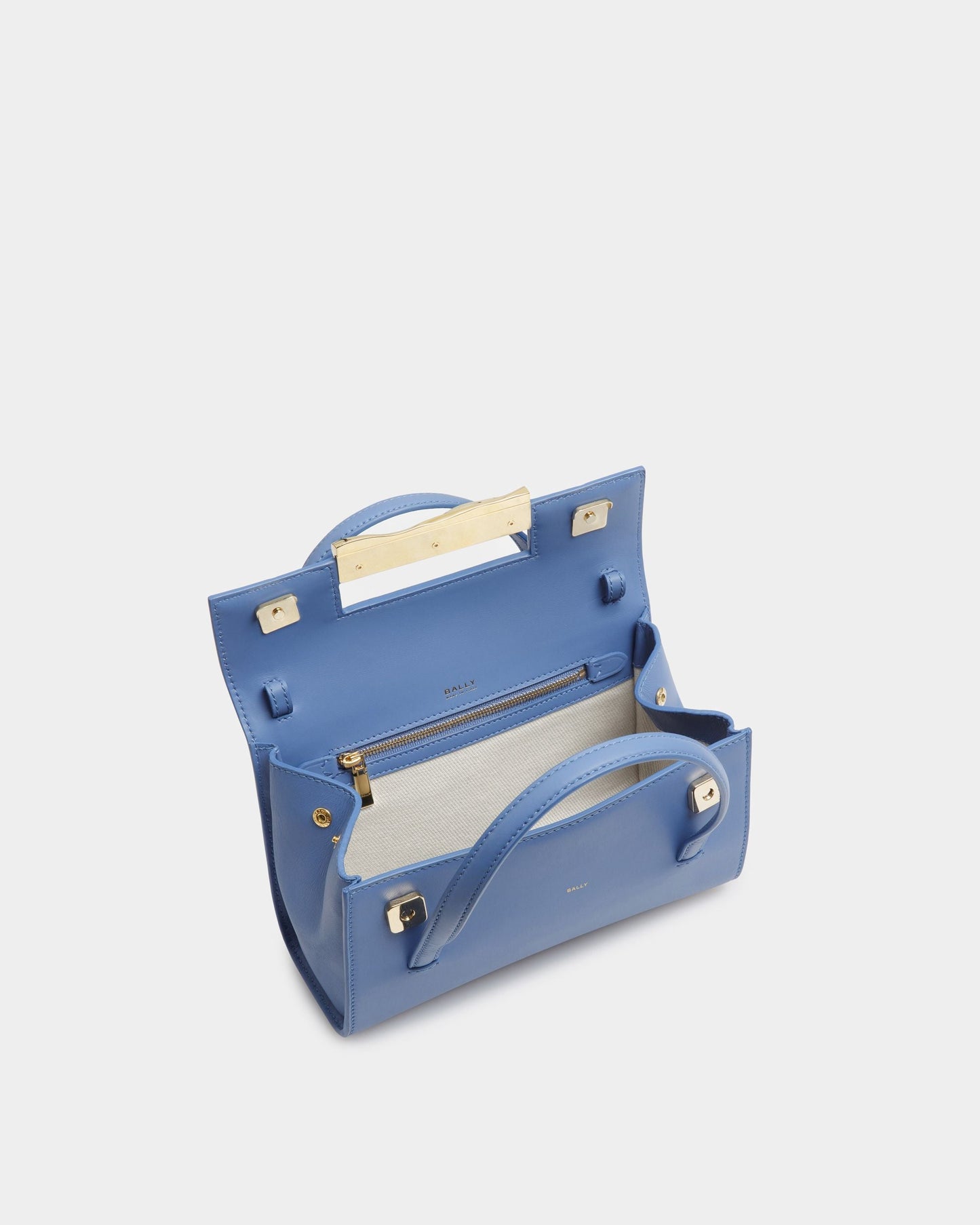Baroque Minibag In Blue Kiss Leather