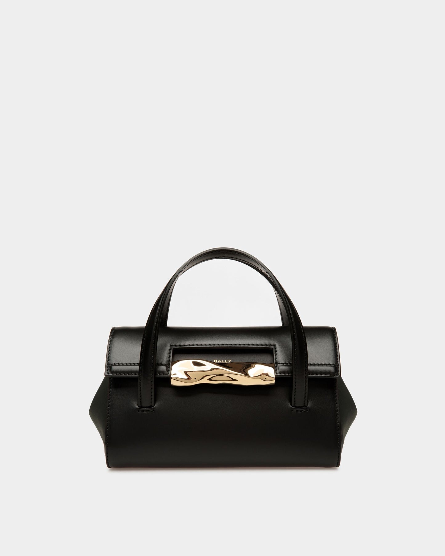 Baroque Minibag In Black Leather