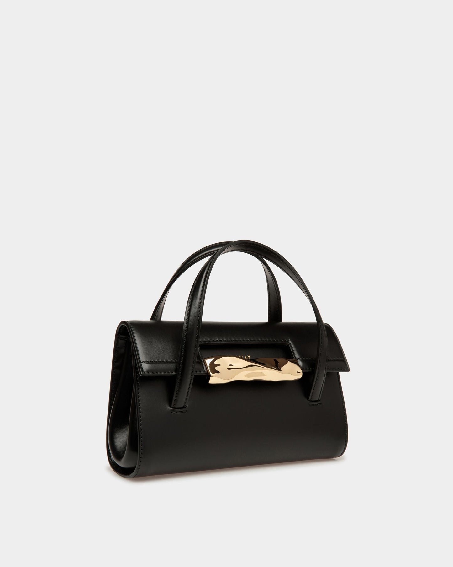 Baroque Minibag In Black Leather