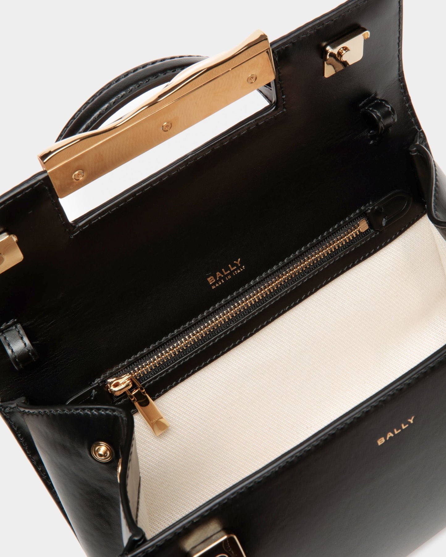 Baroque Minibag In Black Leather