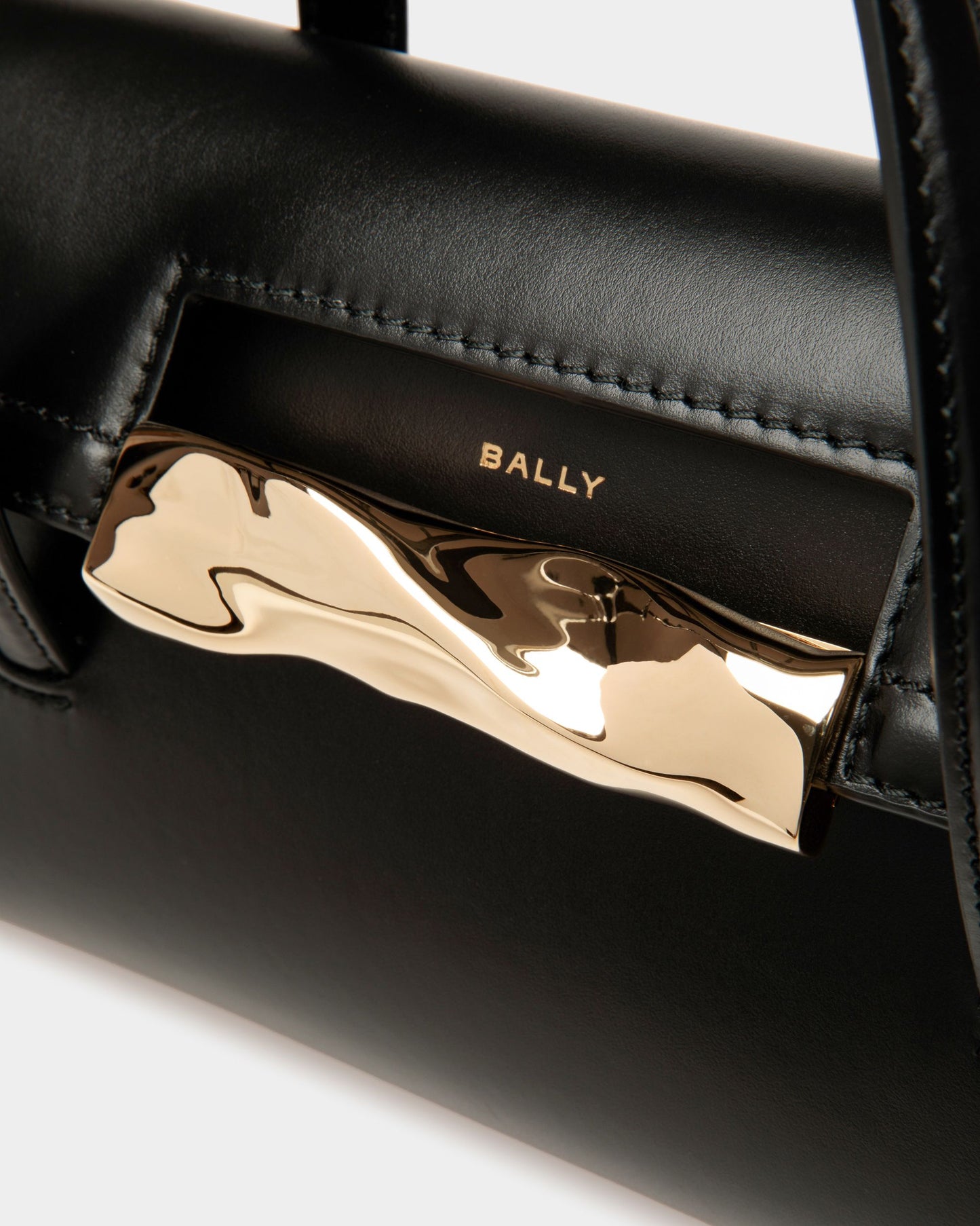 Baroque Minibag In Black Leather
