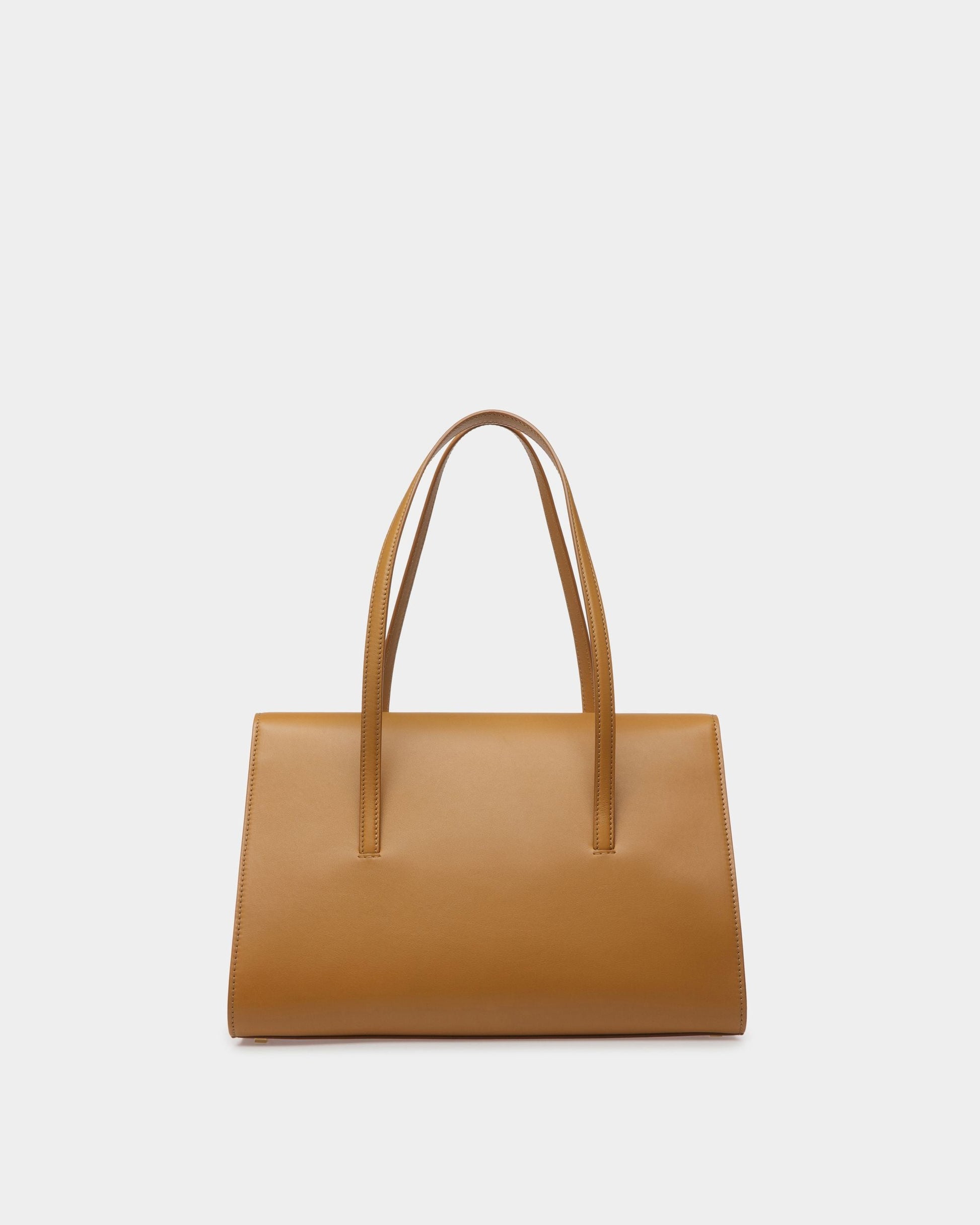 Baroque Fold | Women's Shoulder Bag | Desert Leather | Bally | Still Life Back
