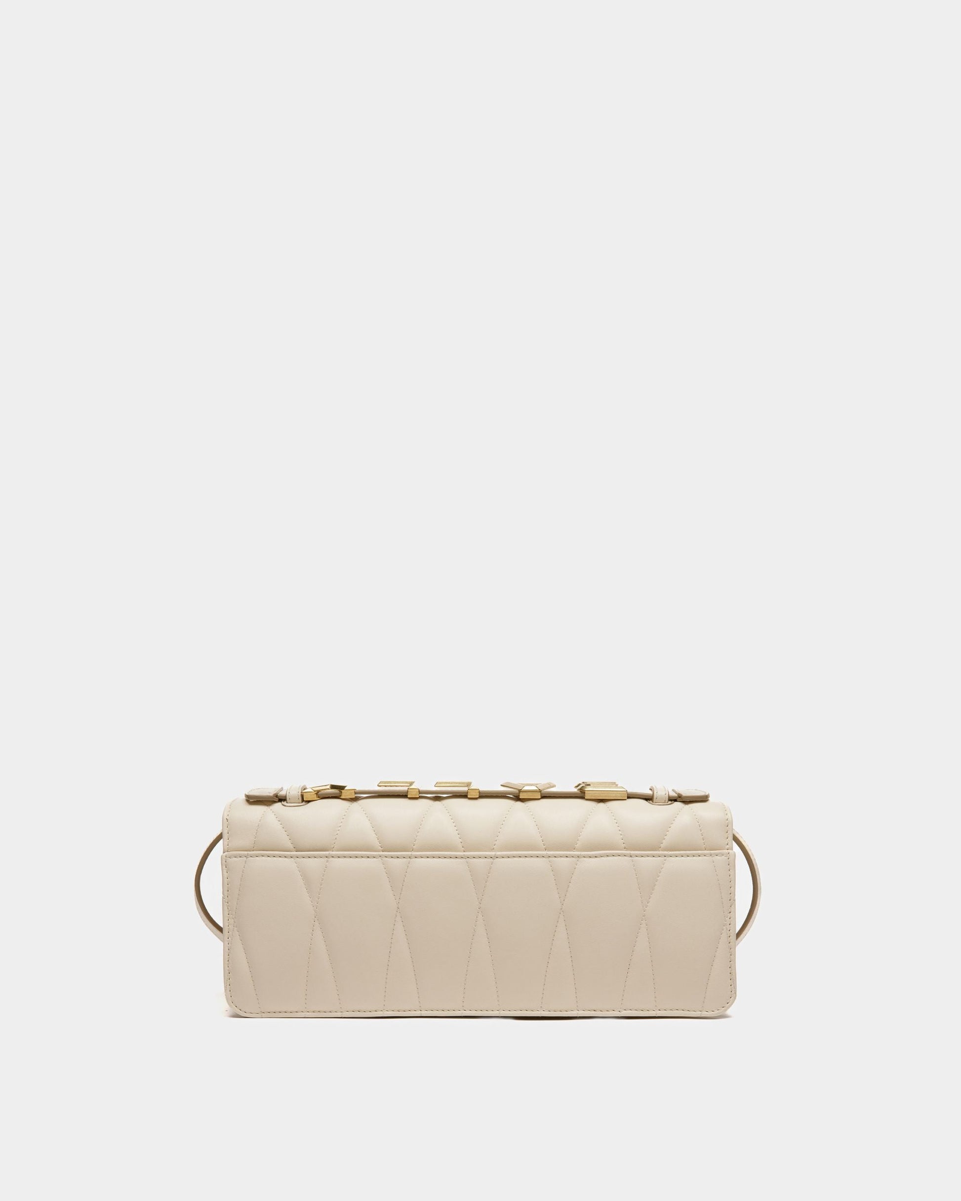Logo Crossbody Large | Women's Crossbody | Bone Leather | Bally | Still Life Back