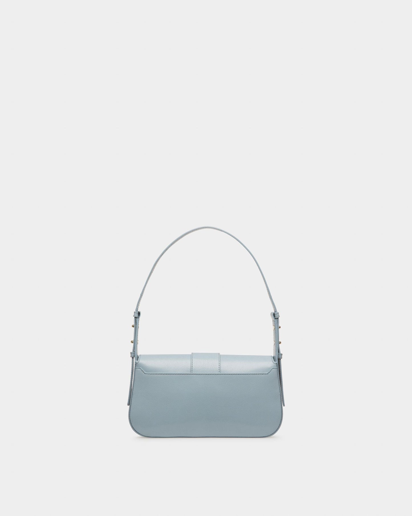 Jadha Leather Shoulder Bag In Light Blue