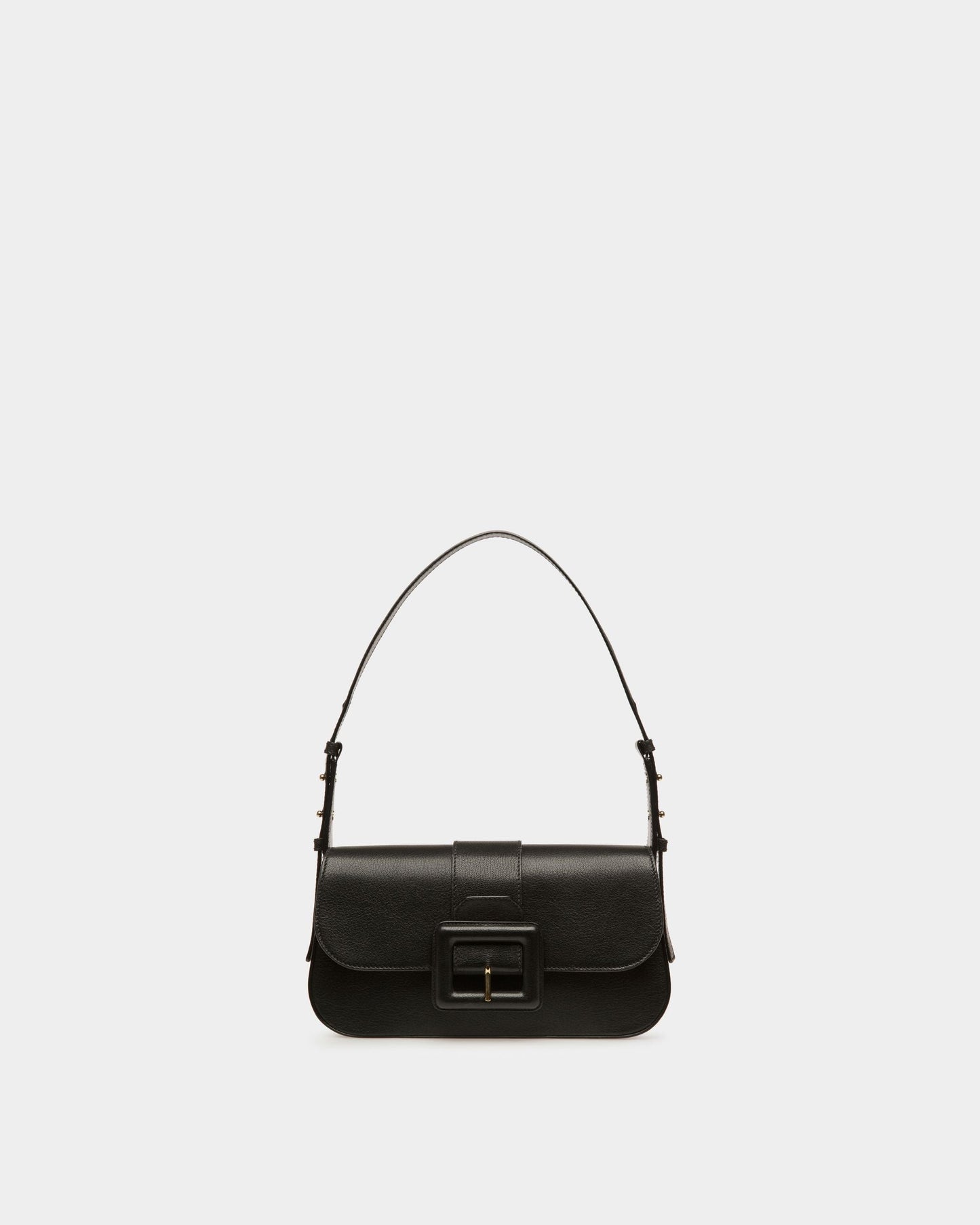 Jadha Leather Shoulder Bag In Black