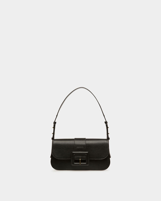 Jadha Leather Shoulder Bag In Black
