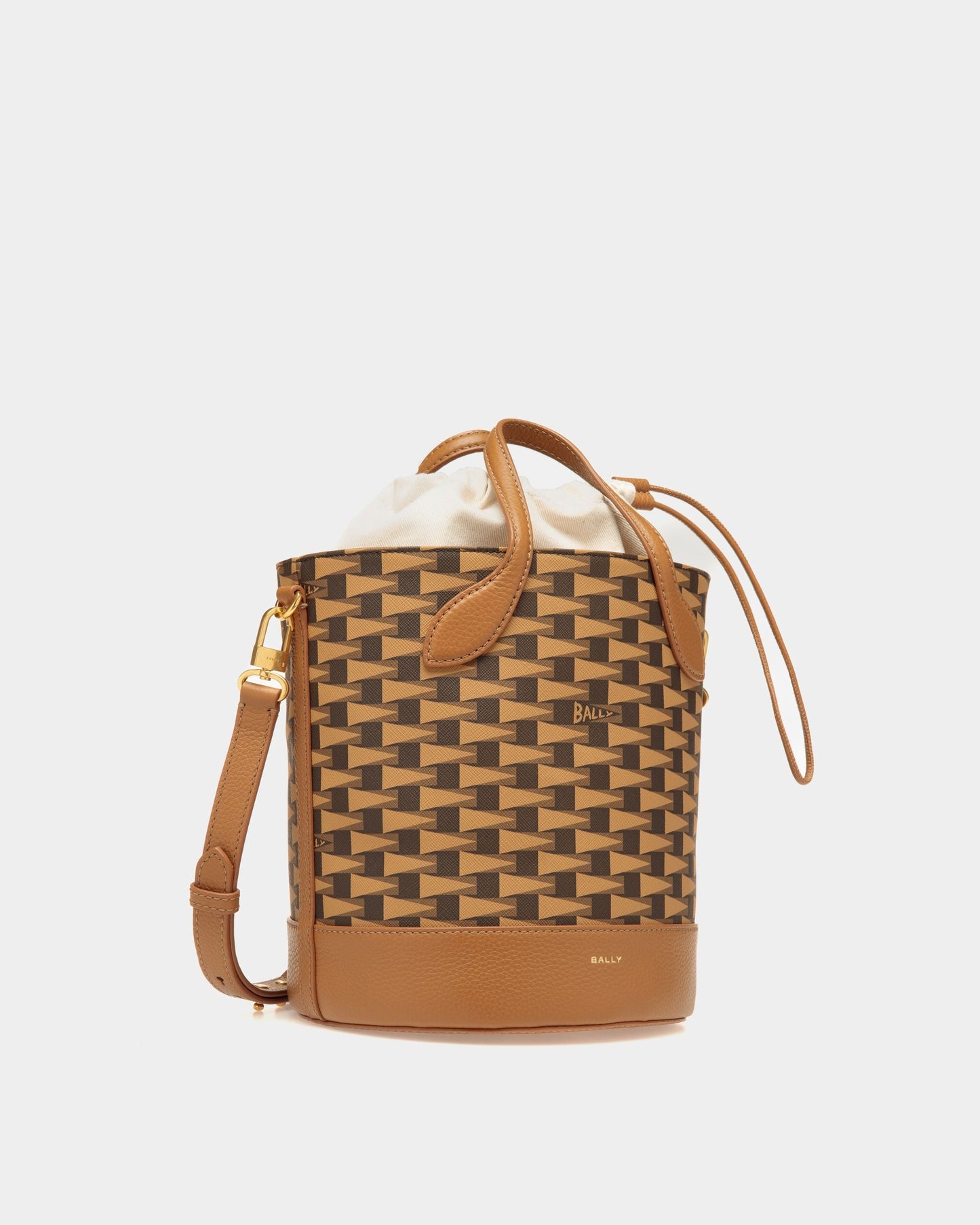 8 Hours | Women's Bucket Bag | Desert TPU | Bally | Still Life 3/4 Front