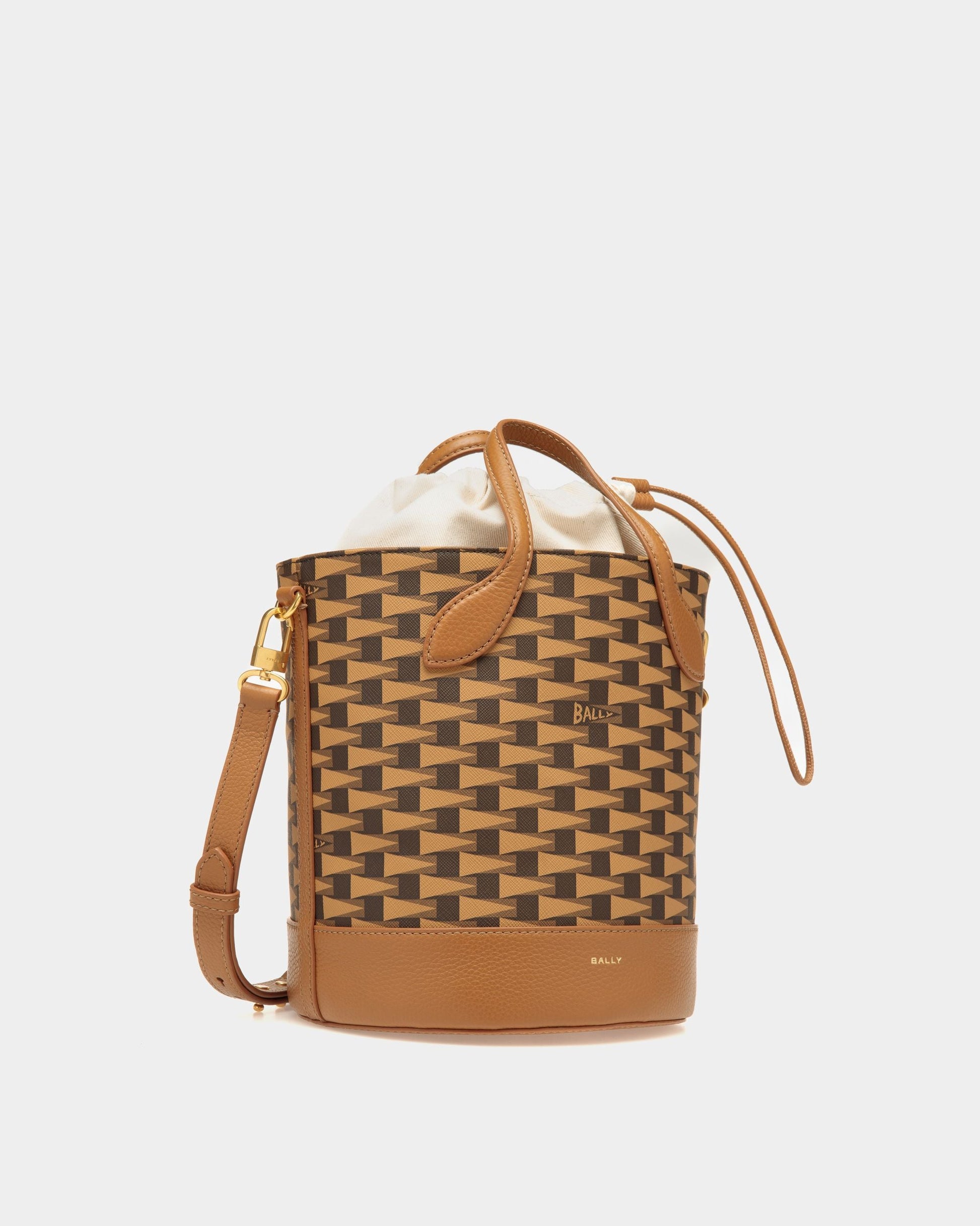 8 Hours | Women's Bucket Bag | Desert TPU | Bally | Still Life 3/4 Front