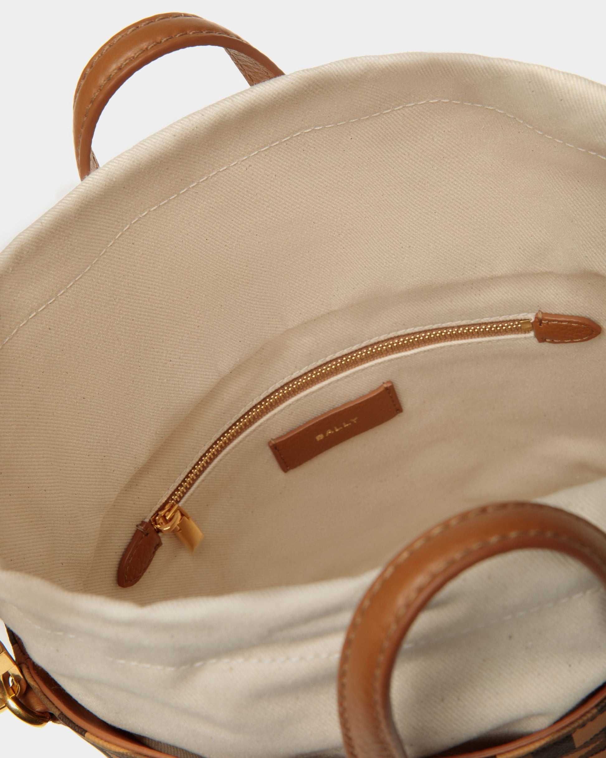 8 Hours | Women's Bucket Bag | Desert TPU | Bally | Still Life Open / Inside