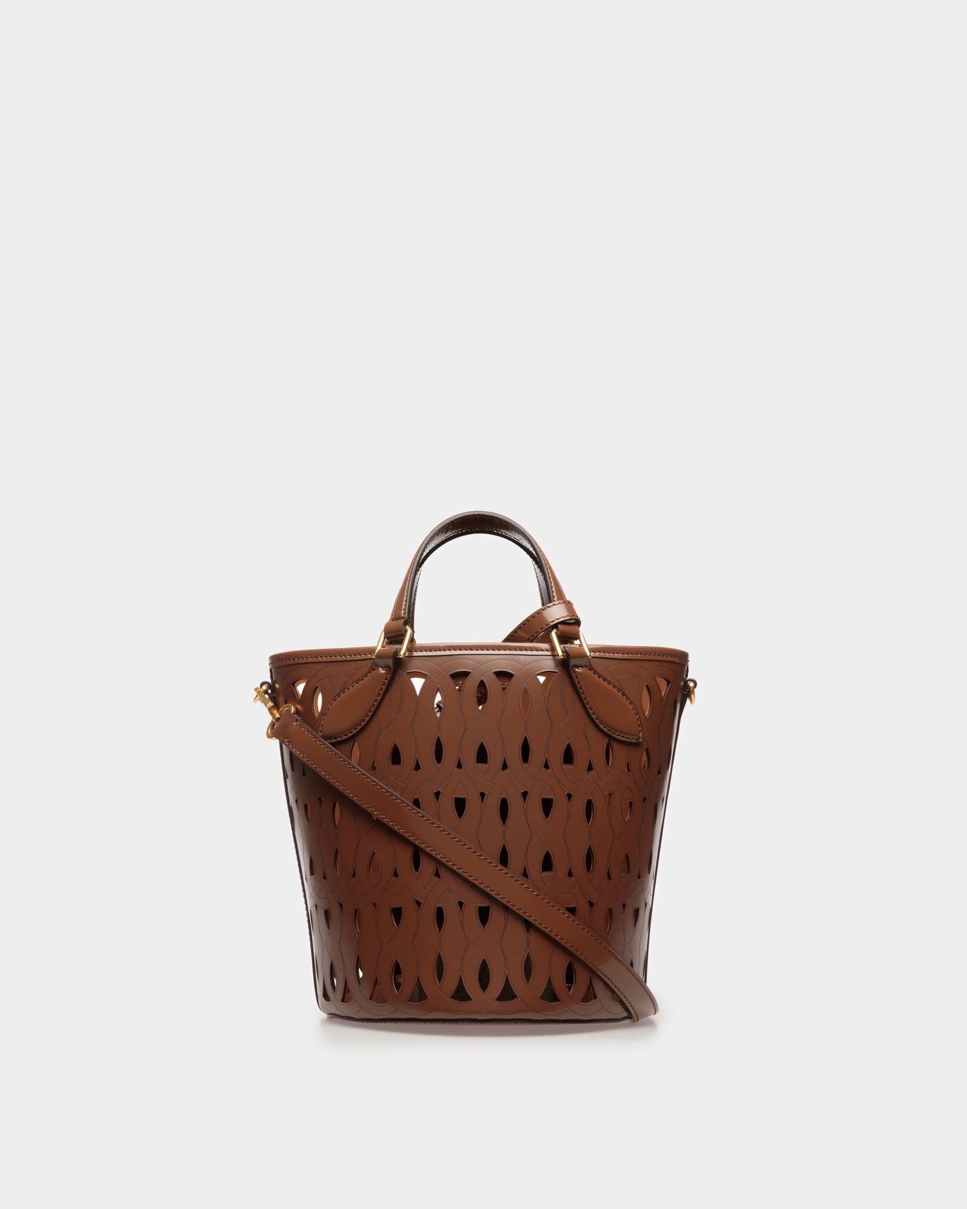 Lago | Women's Bag | Brown Leather | Bally | Still Life Back