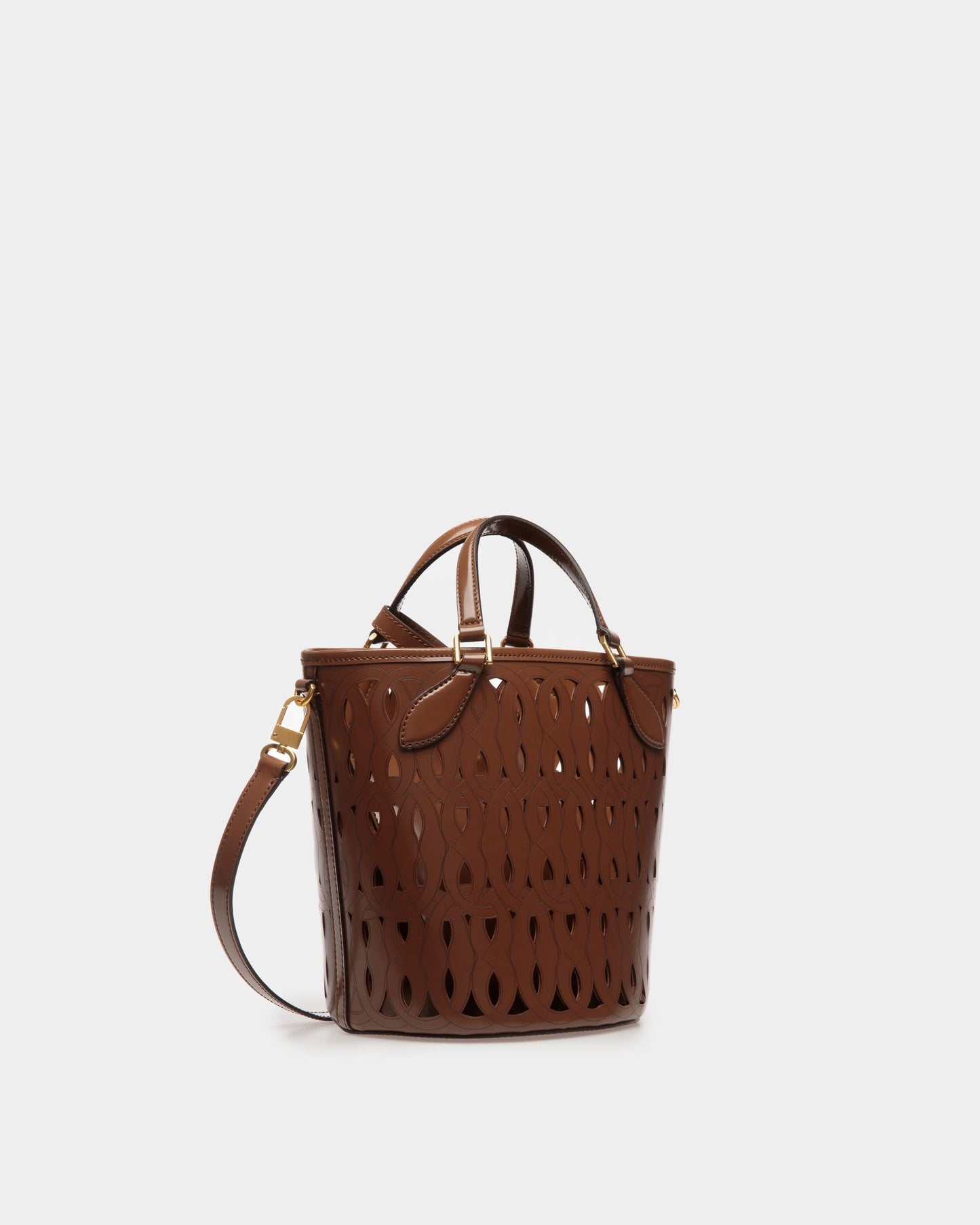 Lago | Women's Bag | Brown Leather | Bally | Still Life 3/4 Front
