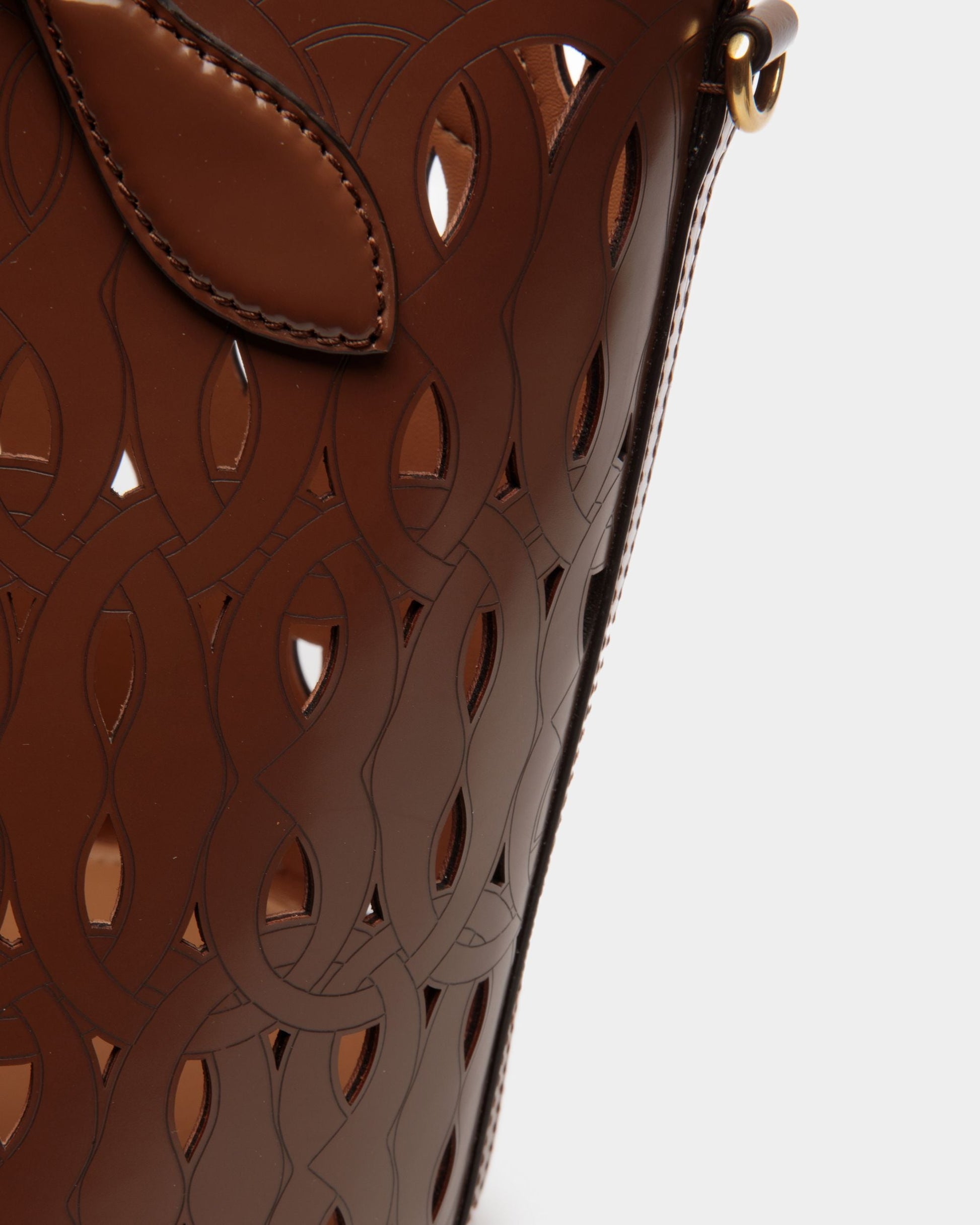 Lago | Women's Bag | Brown Leather | Bally | Still Life Detail