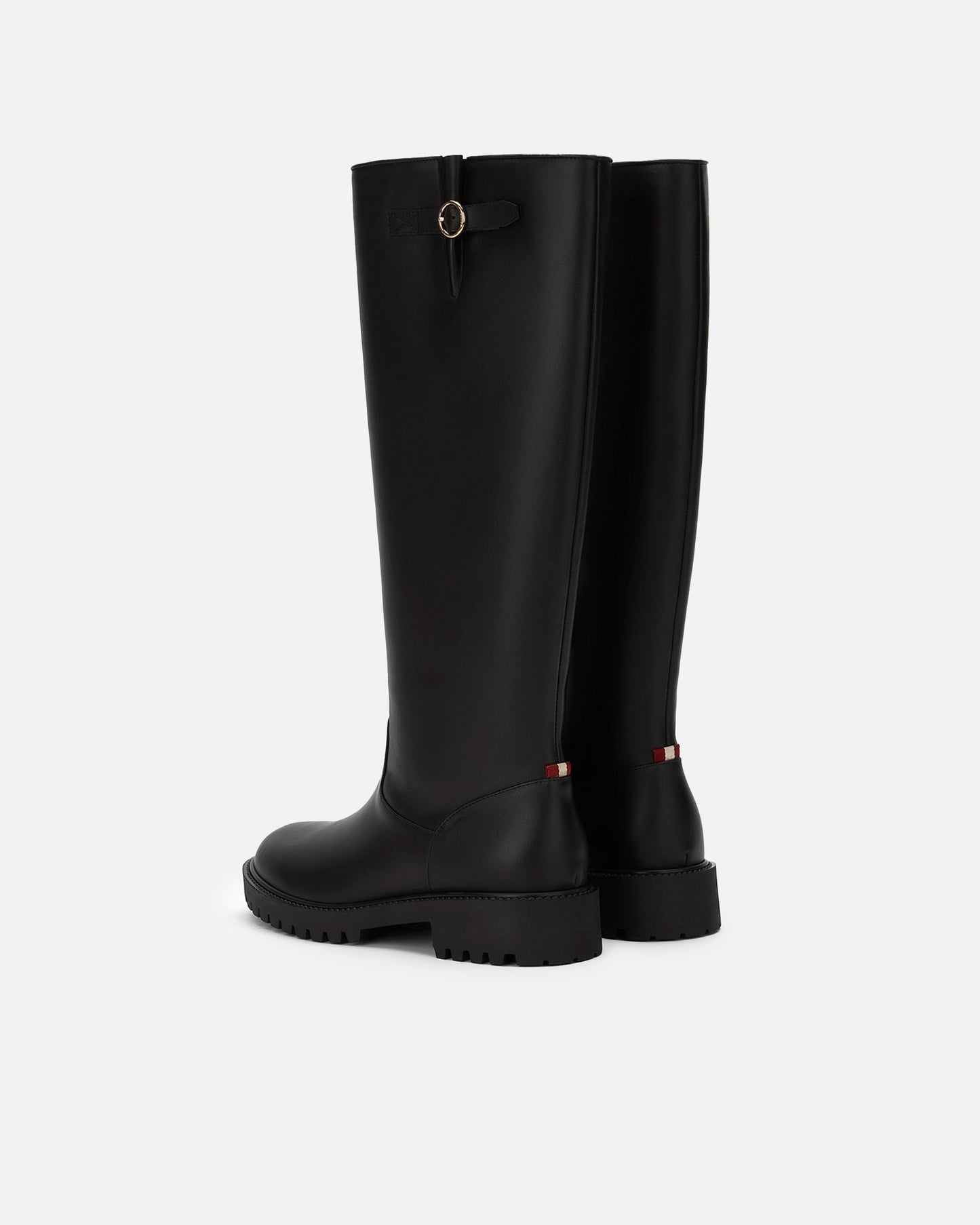 Long Boot in Black Leather