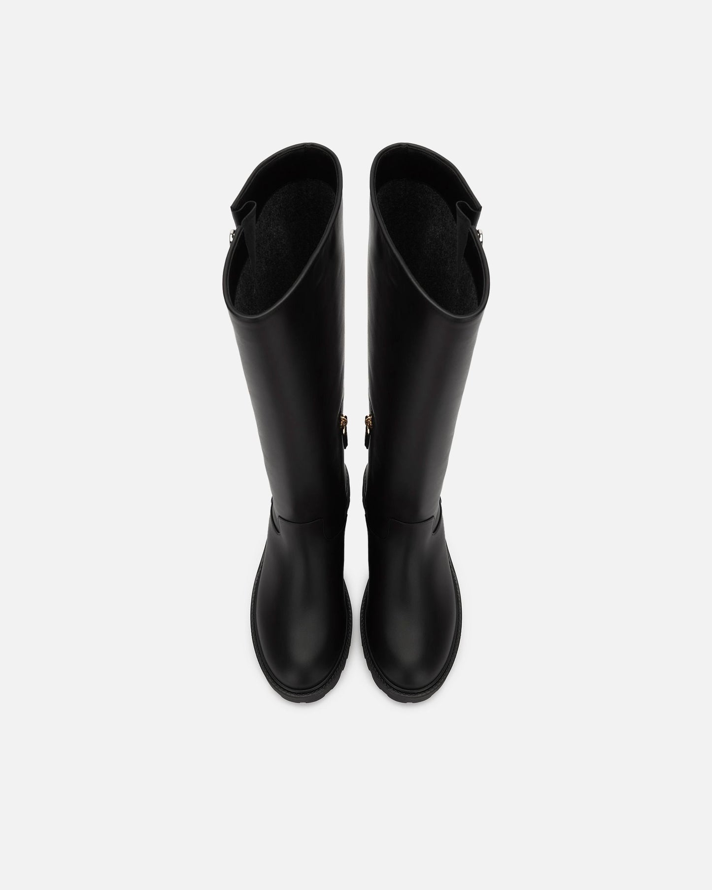 Long Boot in Black Leather