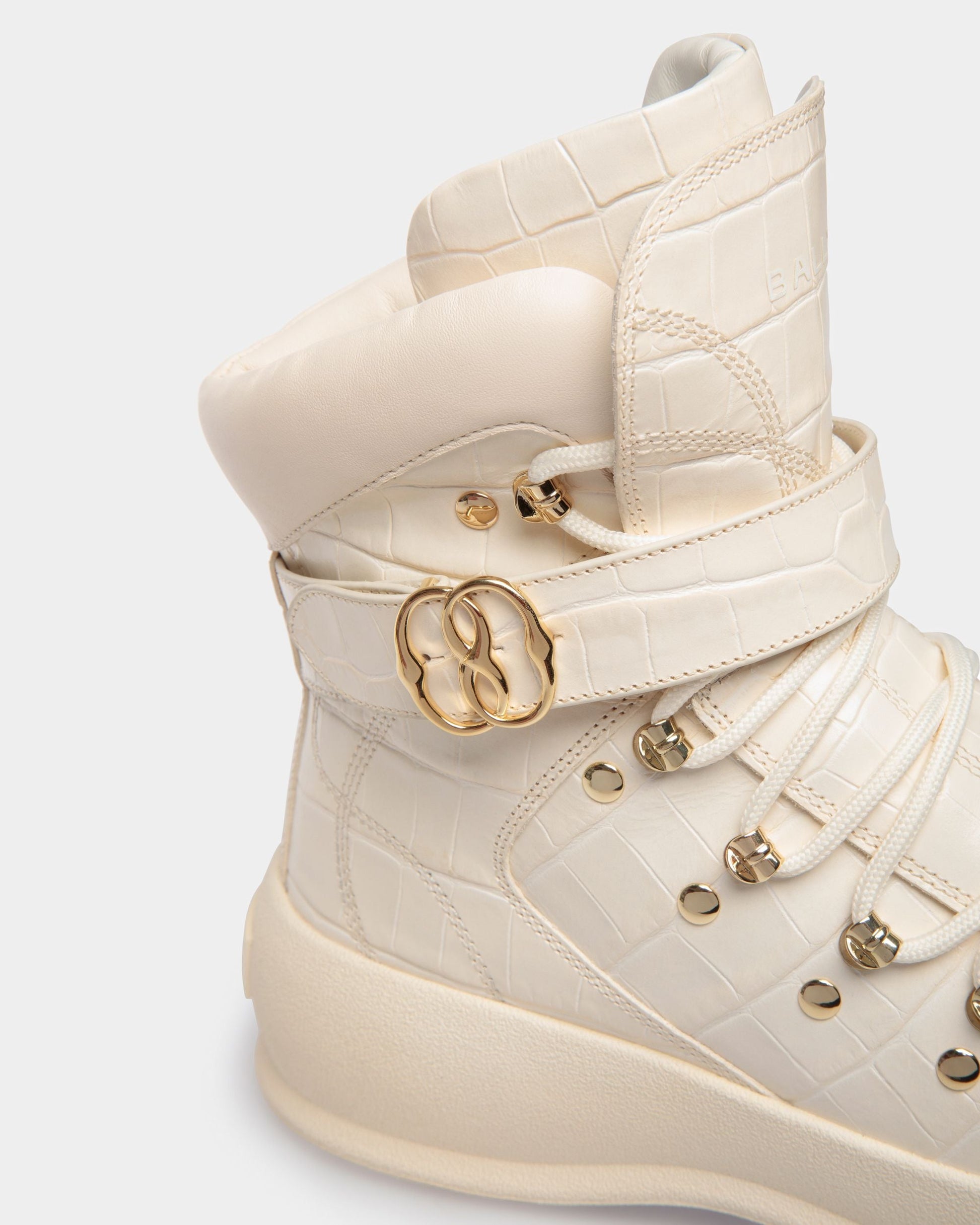 Clyff | Women's Boots | Bone Leather | Bally | Still Life Detail