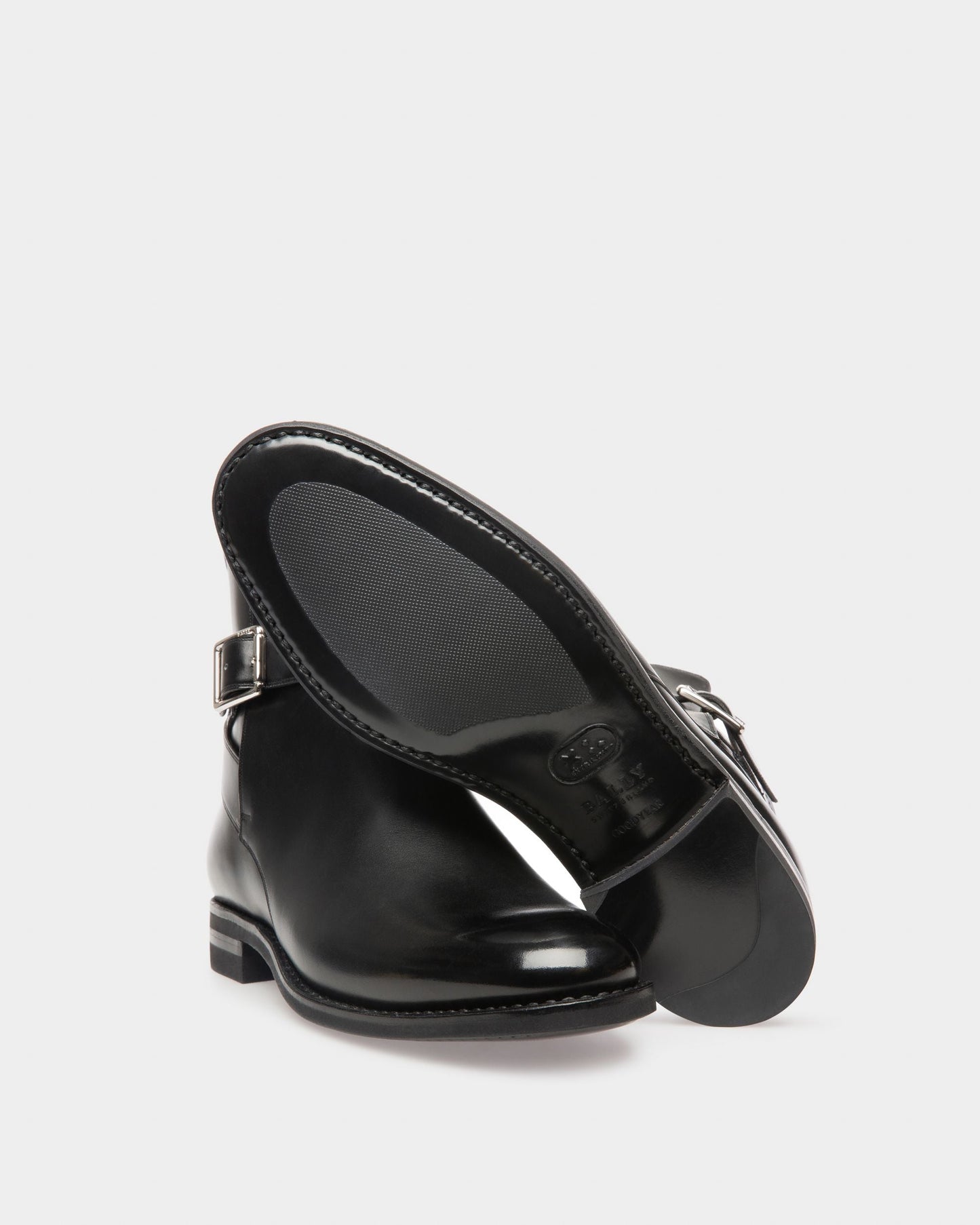 Filly Leather Booties In Black