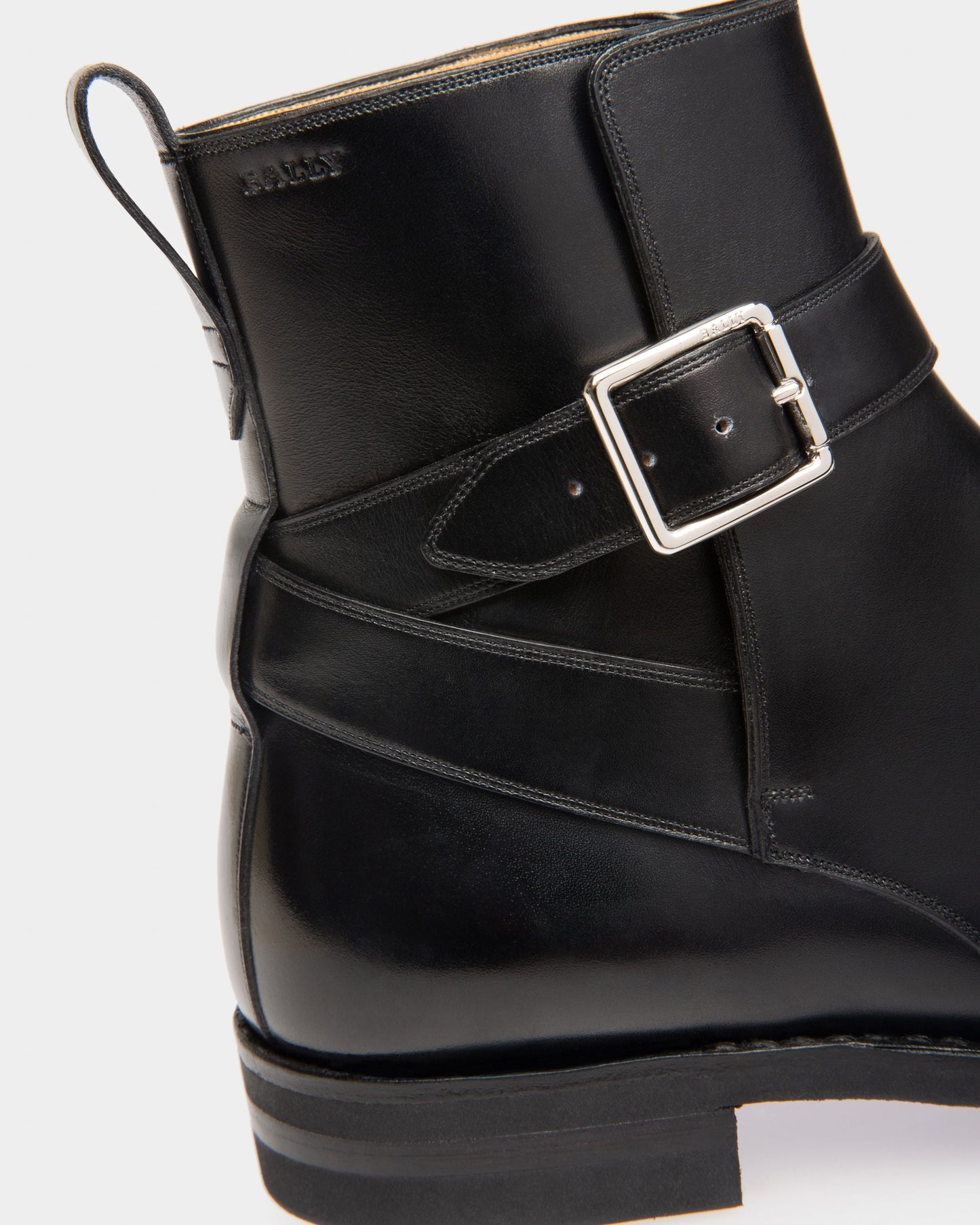 Filly Leather Booties In Black
