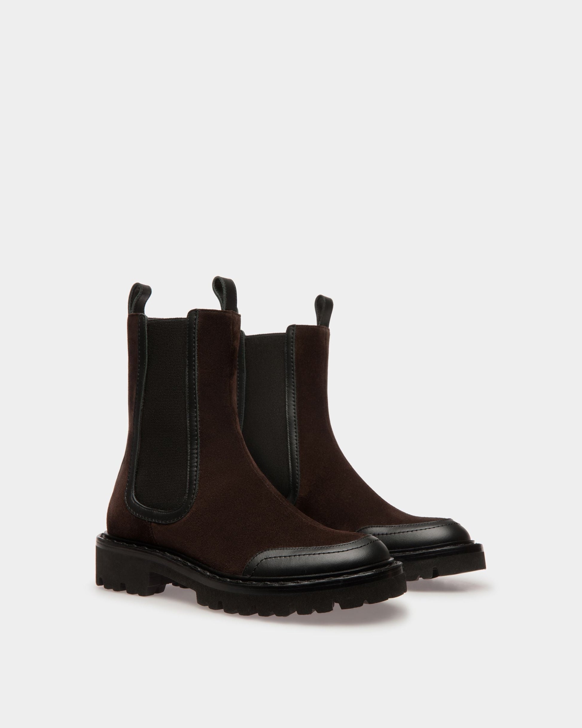Nalyna | Women's Boots | Brown Leather | Bally | Still Life 3/4 Front