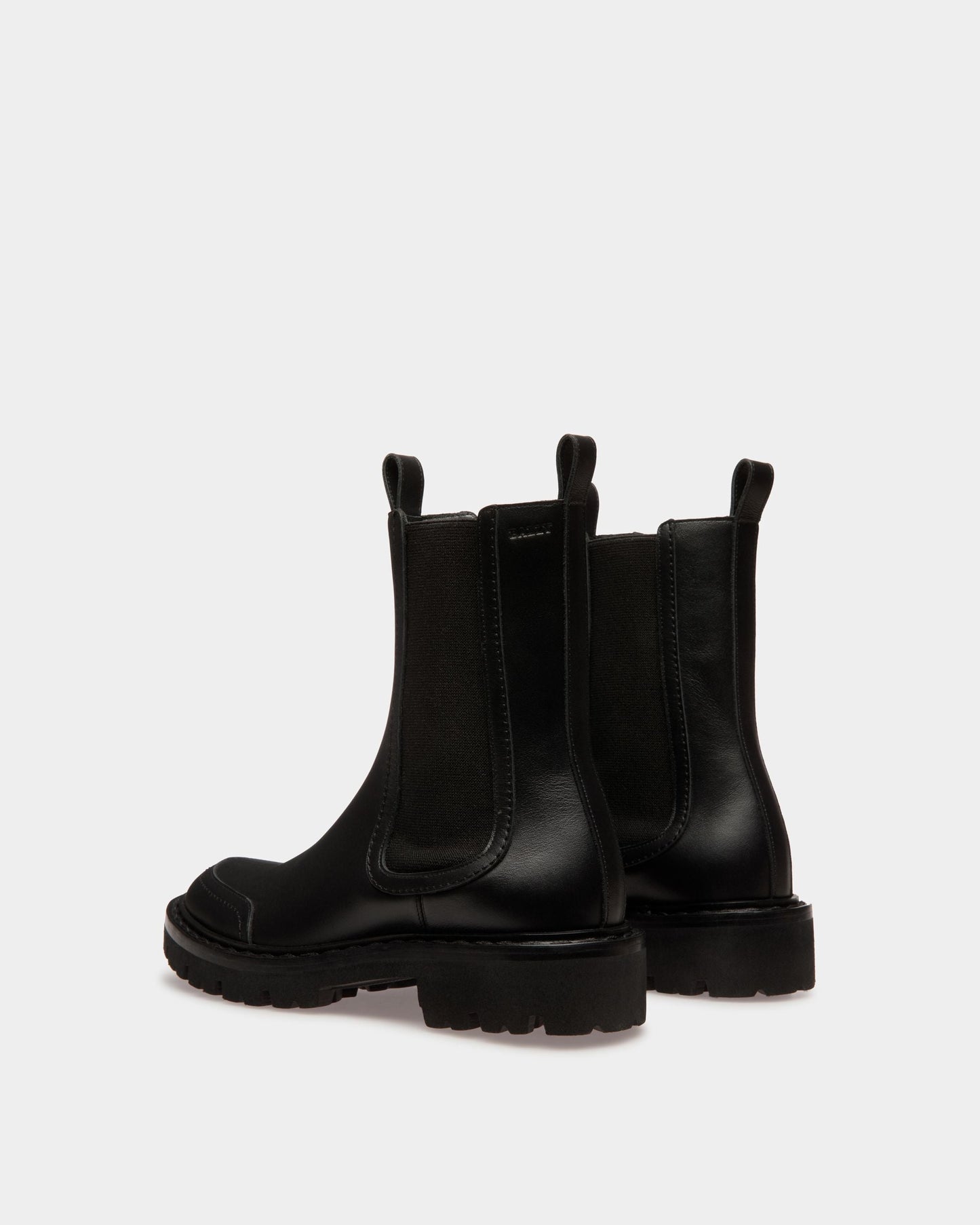 Nalyna | Women's Boots | Black Leather | Bally | Still Life 3/4 Back