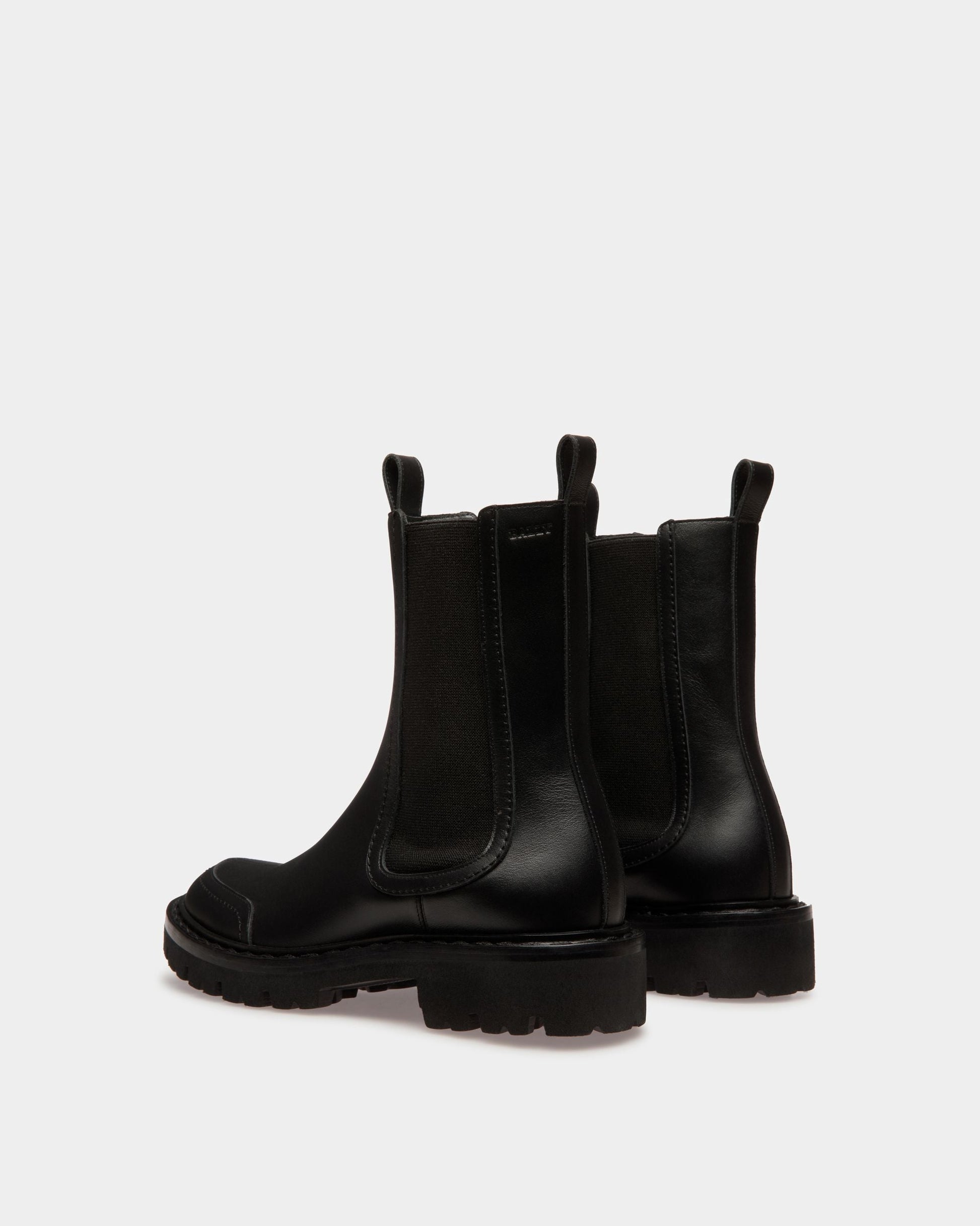 Nalyna | Women's Boots | Black Leather | Bally | Still Life 3/4 Back