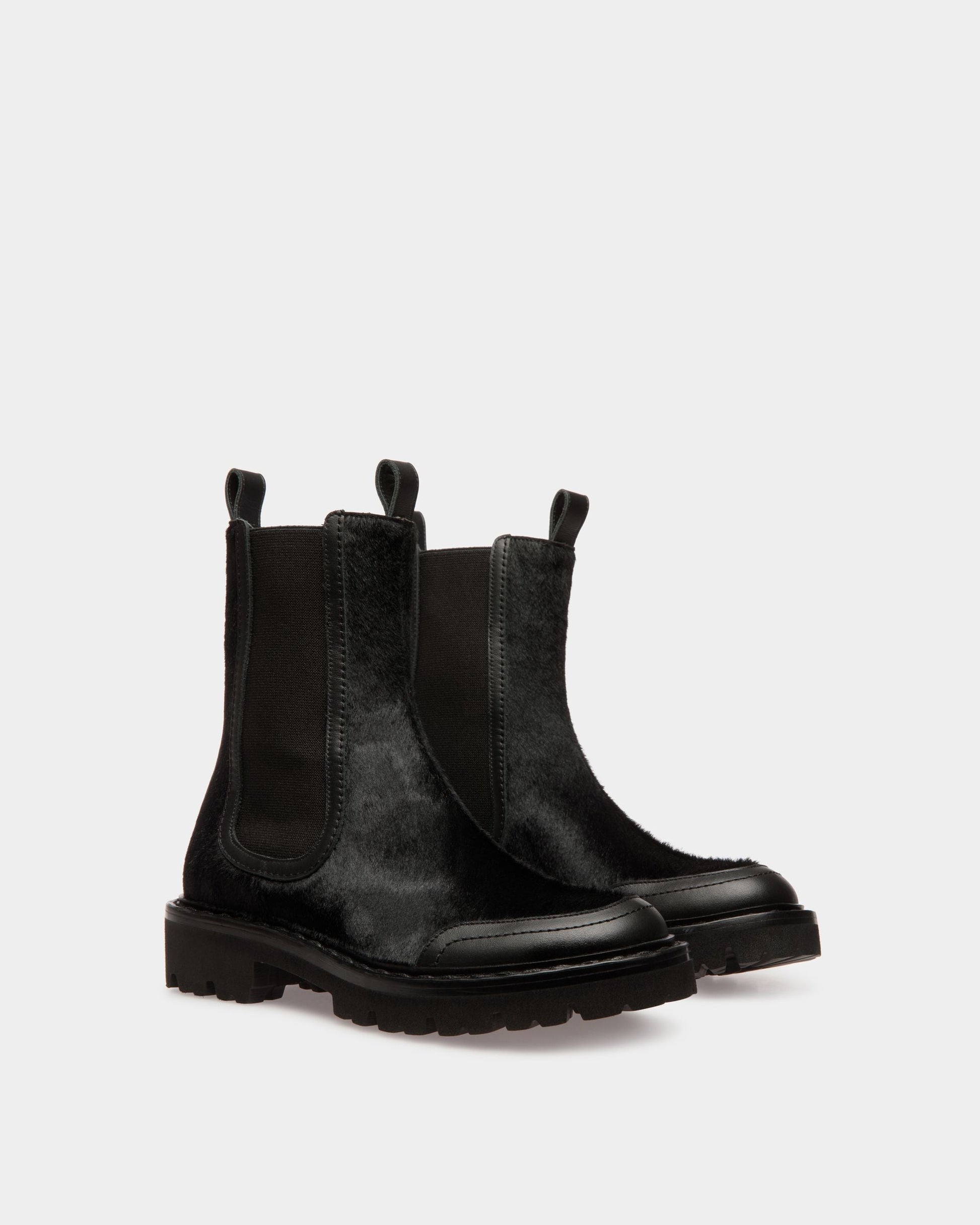 Nalyna | Women's Boots | Black Leather | Bally | Still Life 3/4 Front
