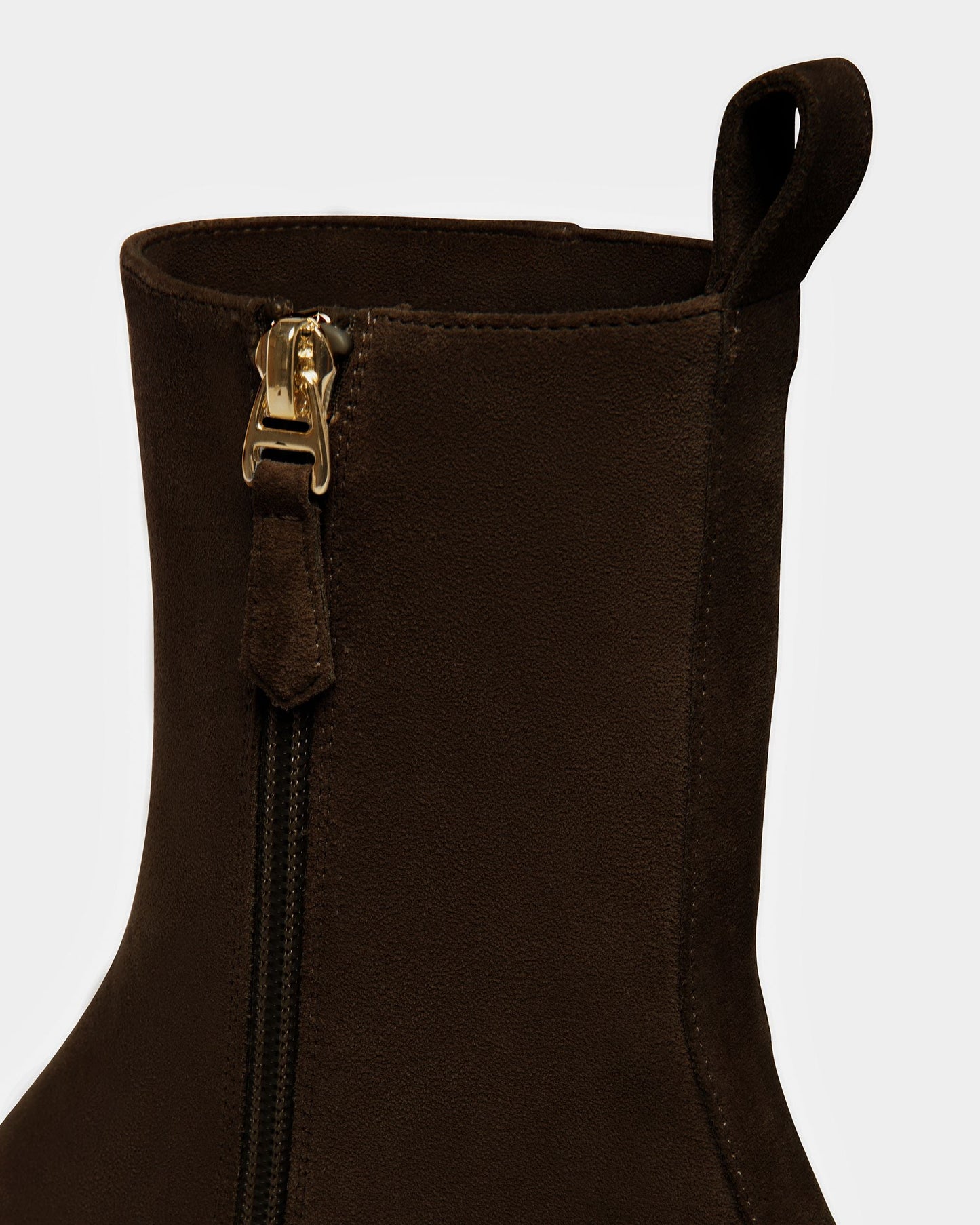 Austine Leather Boots In Ebony Brown